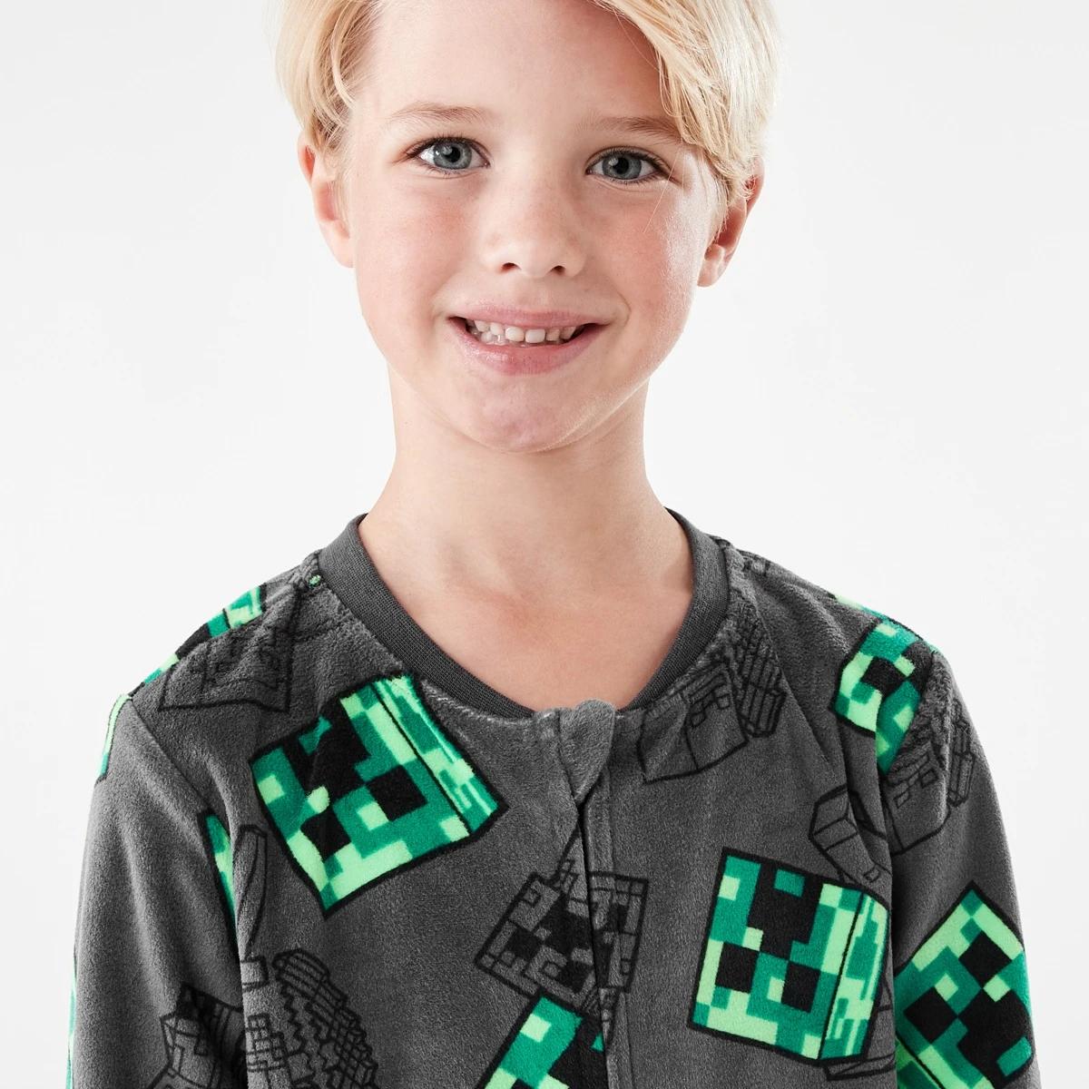 3 Minecraft License All-In-One Sleepsuit Minecraft, 3 of 9