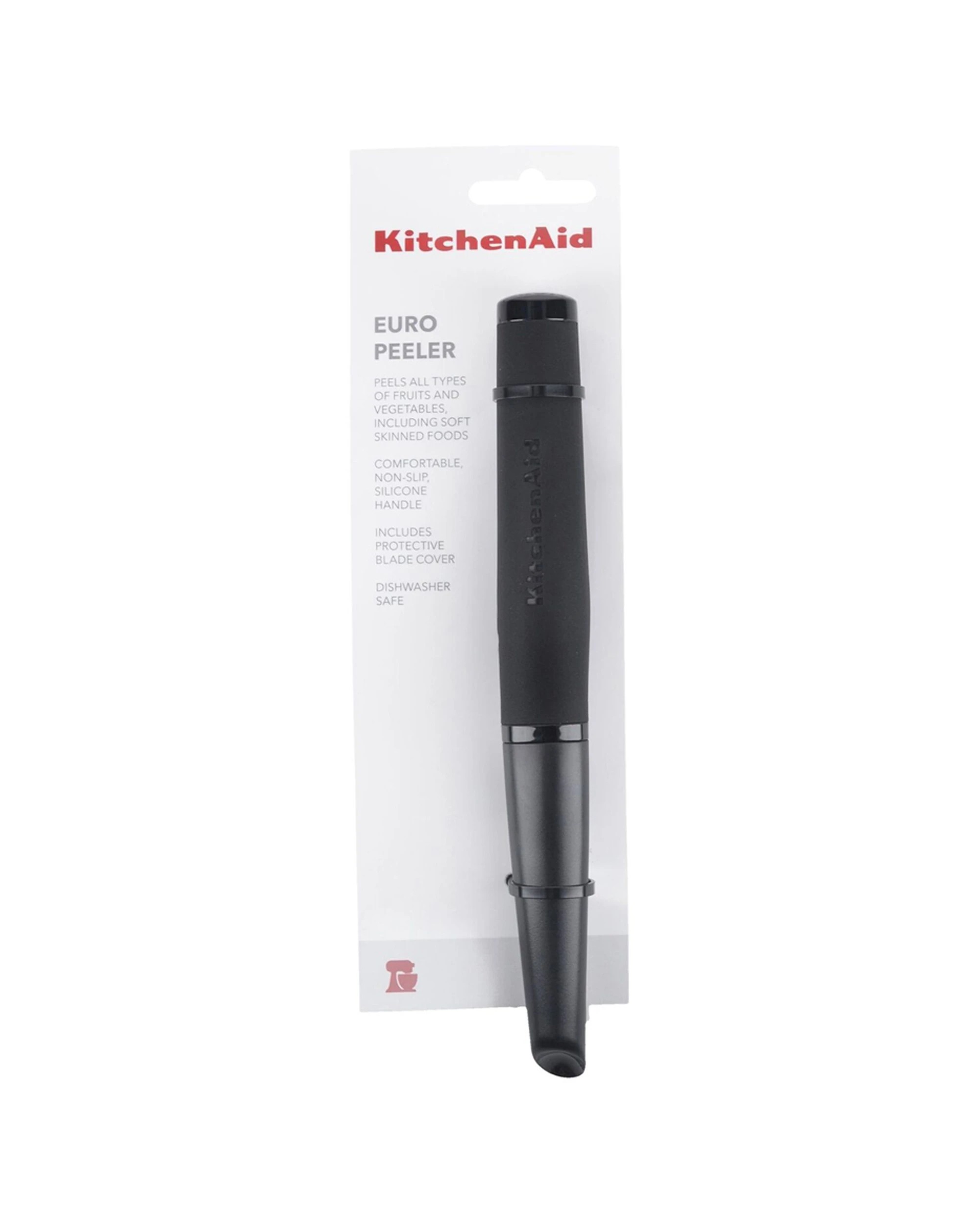 4 KitchenAid 3PK Stainless Steel Soft Touch European Peeler With Protective Guard - Black, 4 of 5