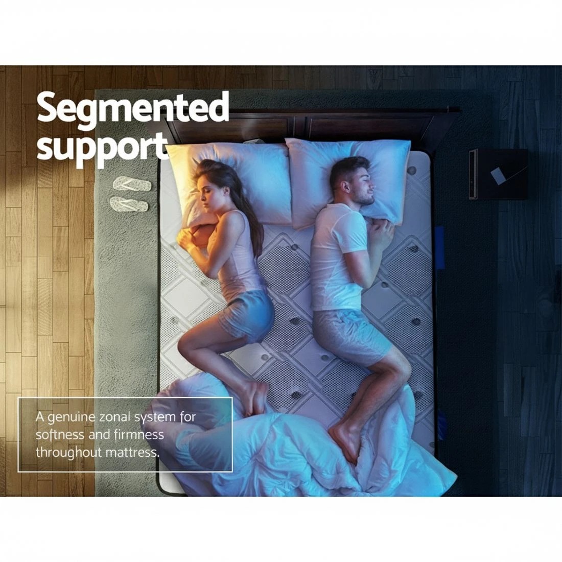 4 Giselle Bedding 36cm Mattress Cool Gel Memory Foam Single - Single Bed - Black, 4 of 8