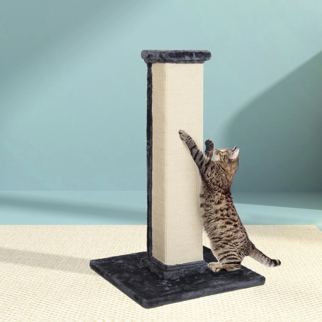 3 i.Pet Cat Tree 92cm Scratching Post Tower Scratcher Wood Condo Bed House Trees - Grey, 3 of 6