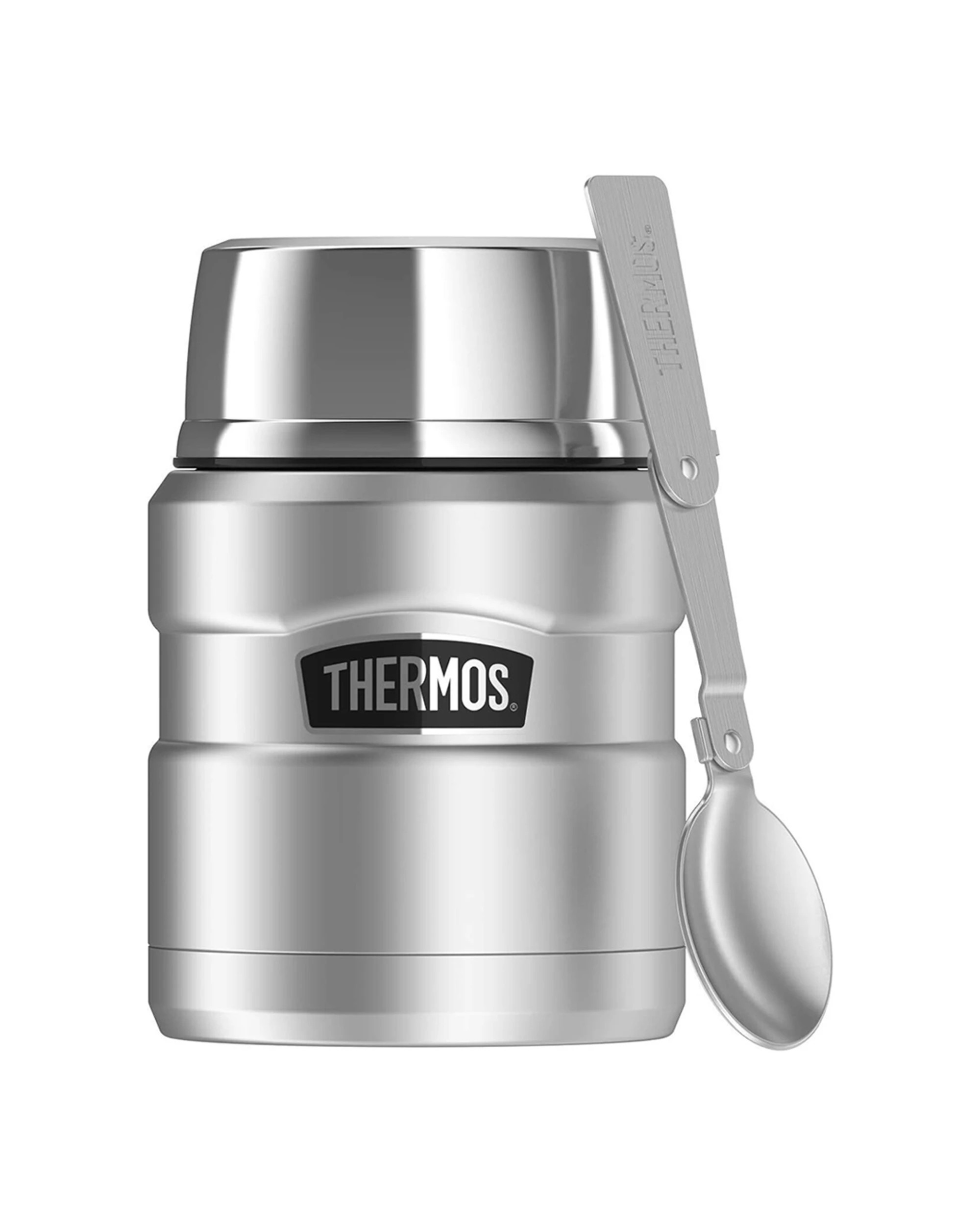 1 Thermos Stainless Steel King Vacuum Insulated Durable Food Jar Set 470ml
 - Silver, 1 of 3