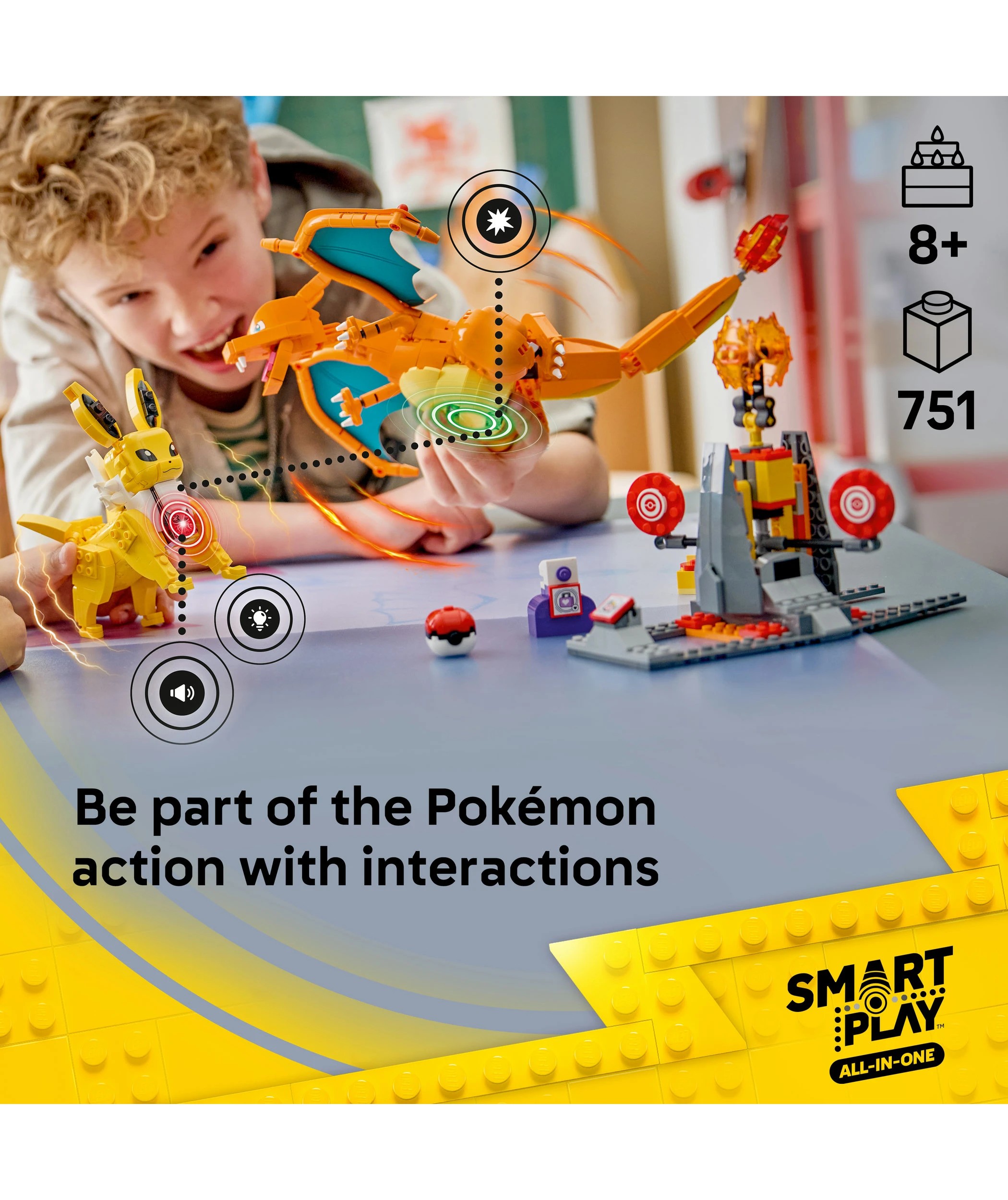 4 LEGO Pokemon SMART Play: Charizard vs. Jolteon Ultimate Battle 72167, 4 of 11