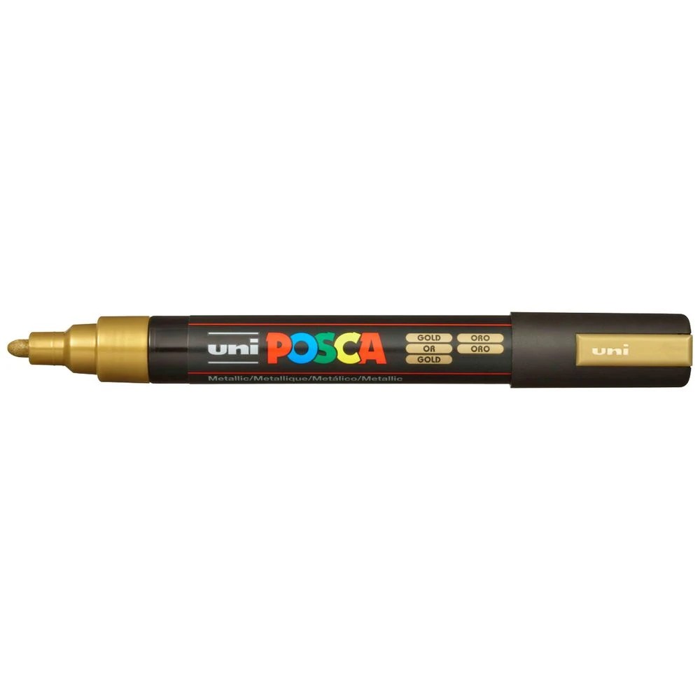1 POSCA PC 5M Paint Marker Gold, 1 of 9
