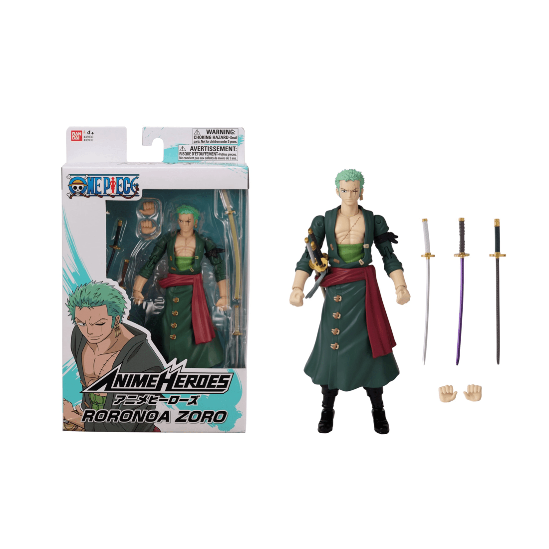 4 Anime Heroes One Piece Figurine - Assorted, 4 of 7