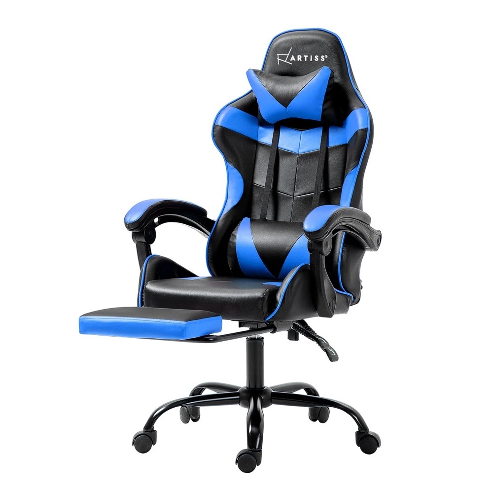1 Artiss Gaming Office Chair Recliner Footrest - Multi, 1 of 5