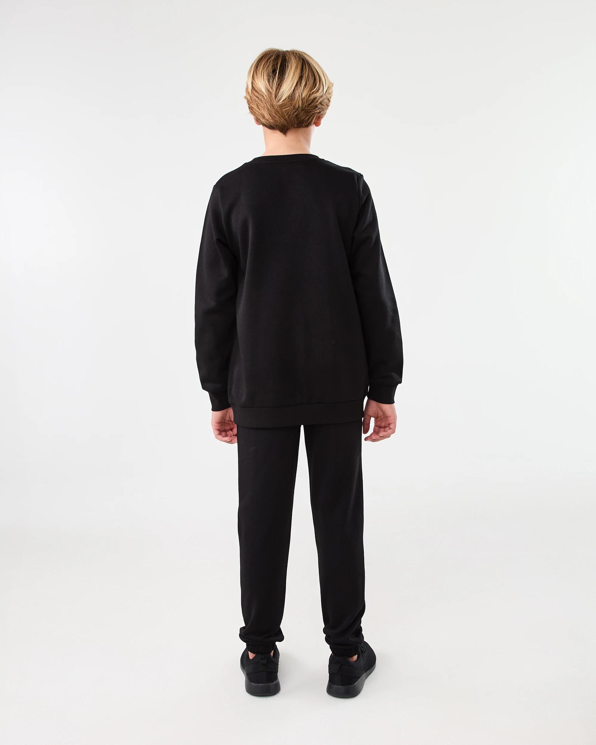 7 Basic Crew Sweatshirt Black, 7 of 7