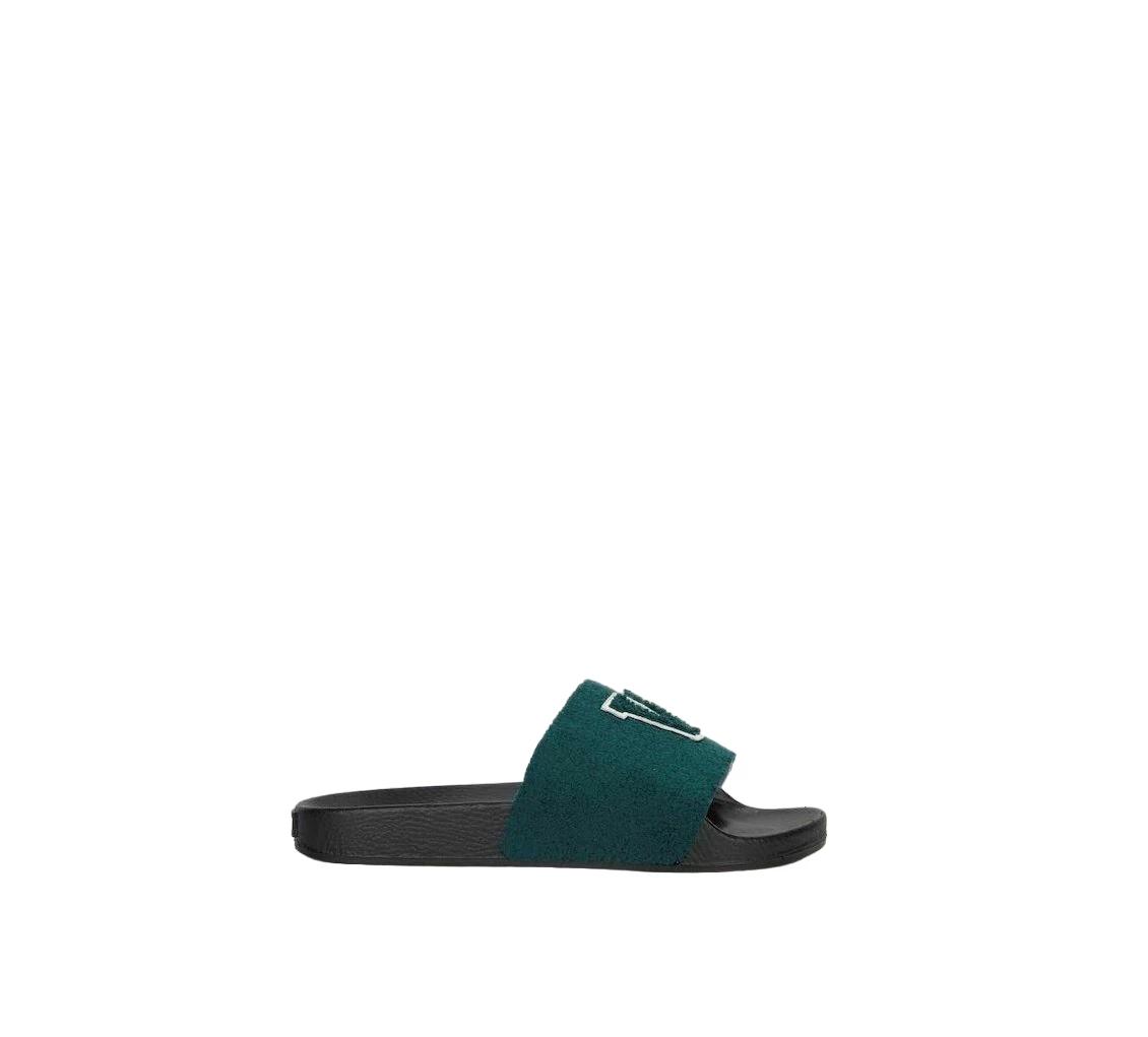6 Volley Pool Slides Mens Shoes Sandals Thongs GREEN/WHITE, 6 of 6
