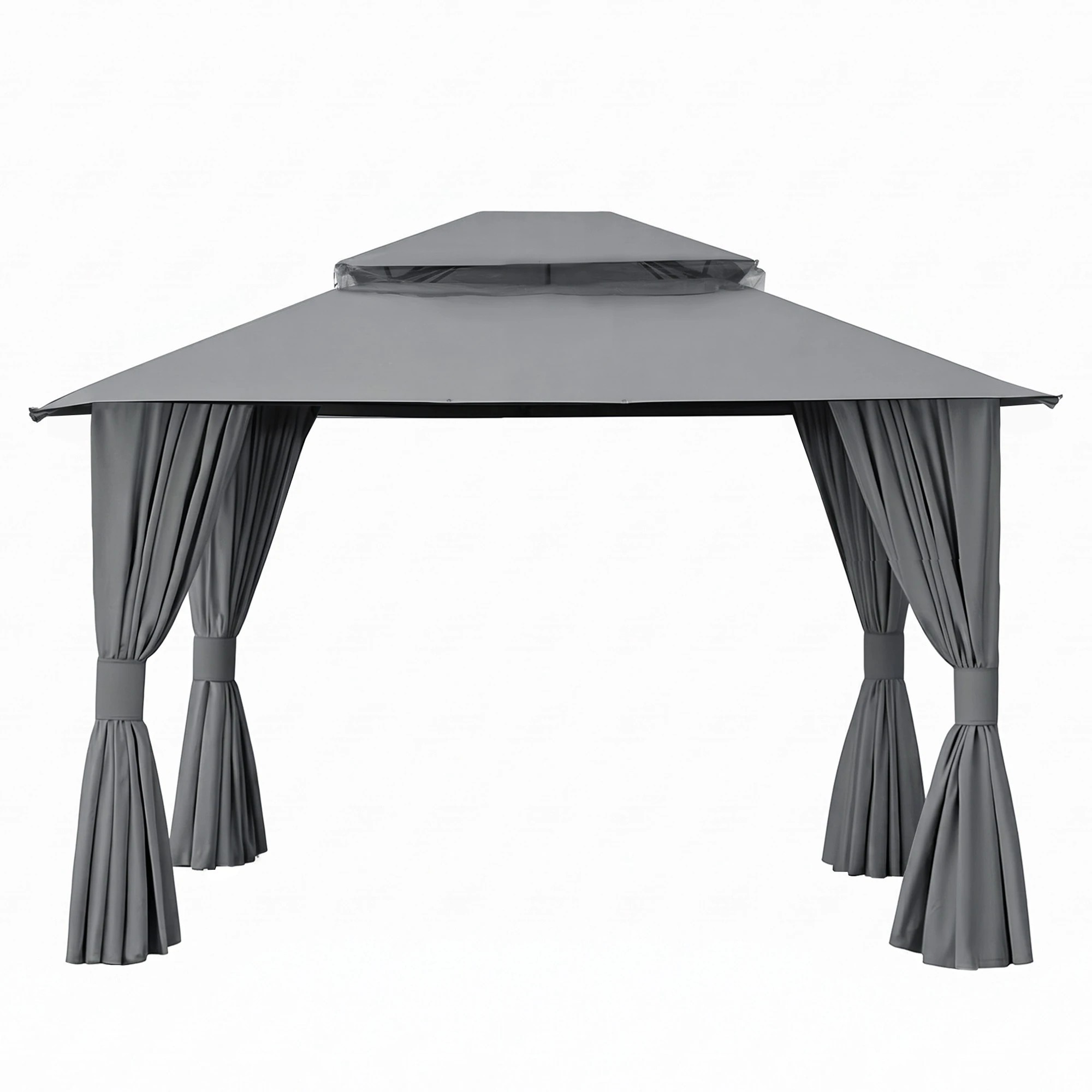 4 Instahut Gazebo Canopy Outdoor Steel Frame Patio Tent Curtains Marquee - Grey, 4 of 7
