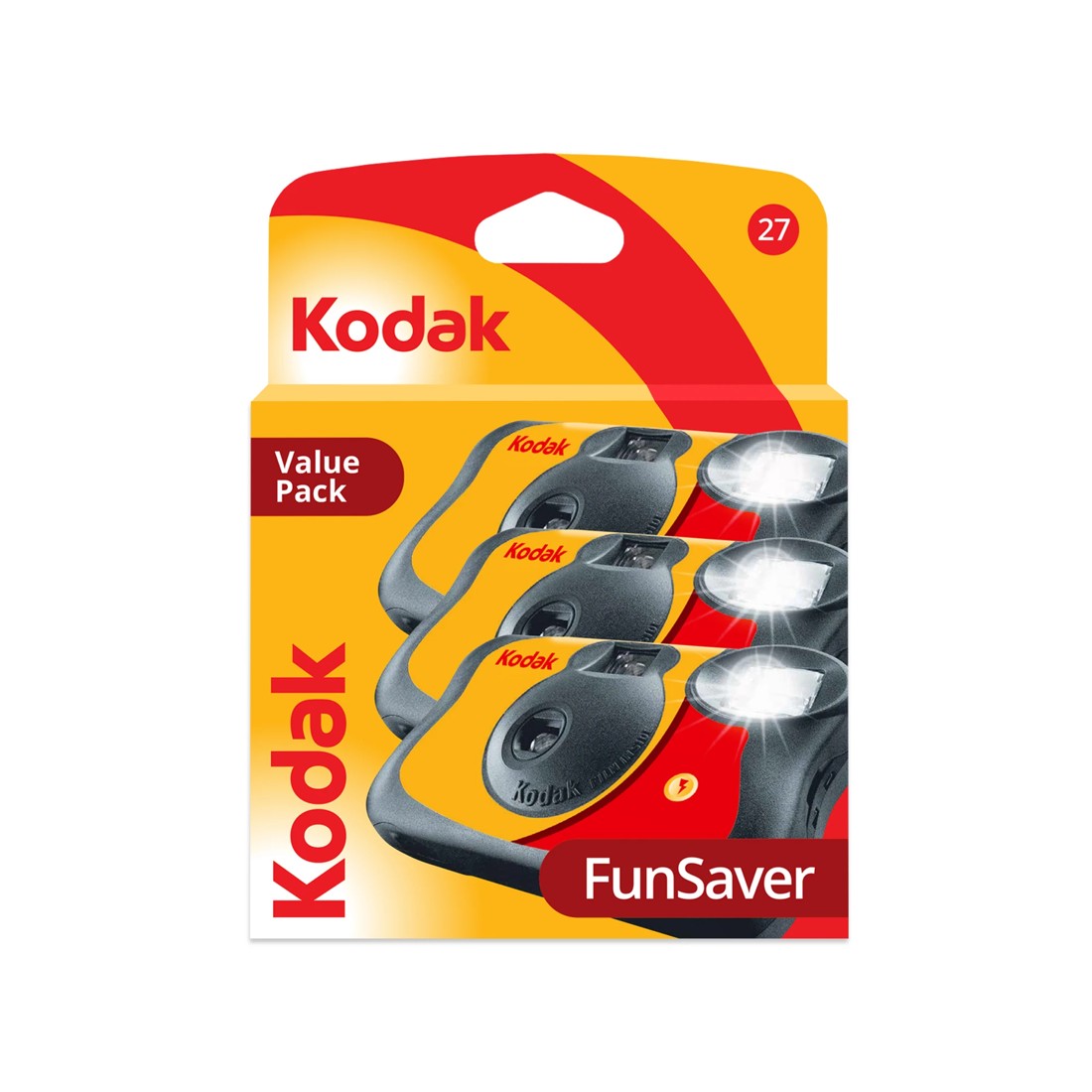 1 3 Pack Kodak Fun Saver Single Use Cameras, 1 of 8