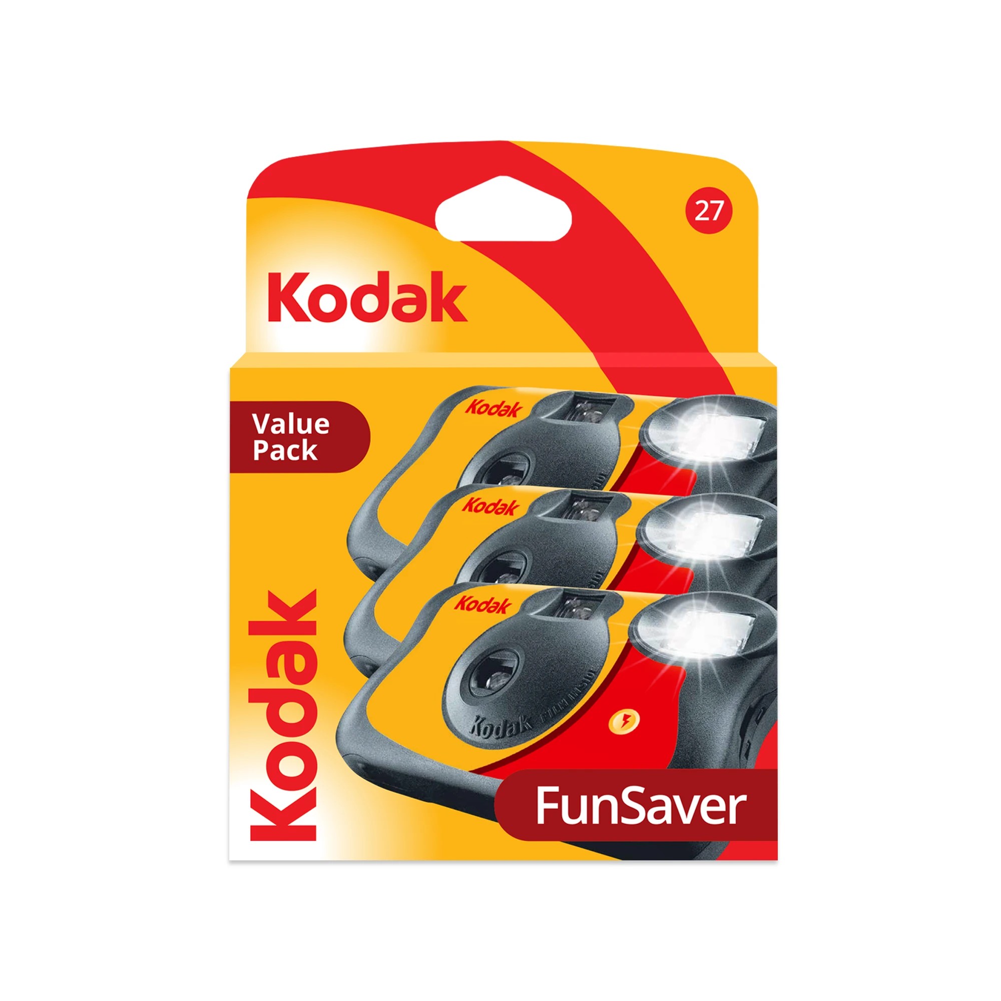 1 3 Pack Kodak Fun Saver Single Use Cameras, 1 of 8