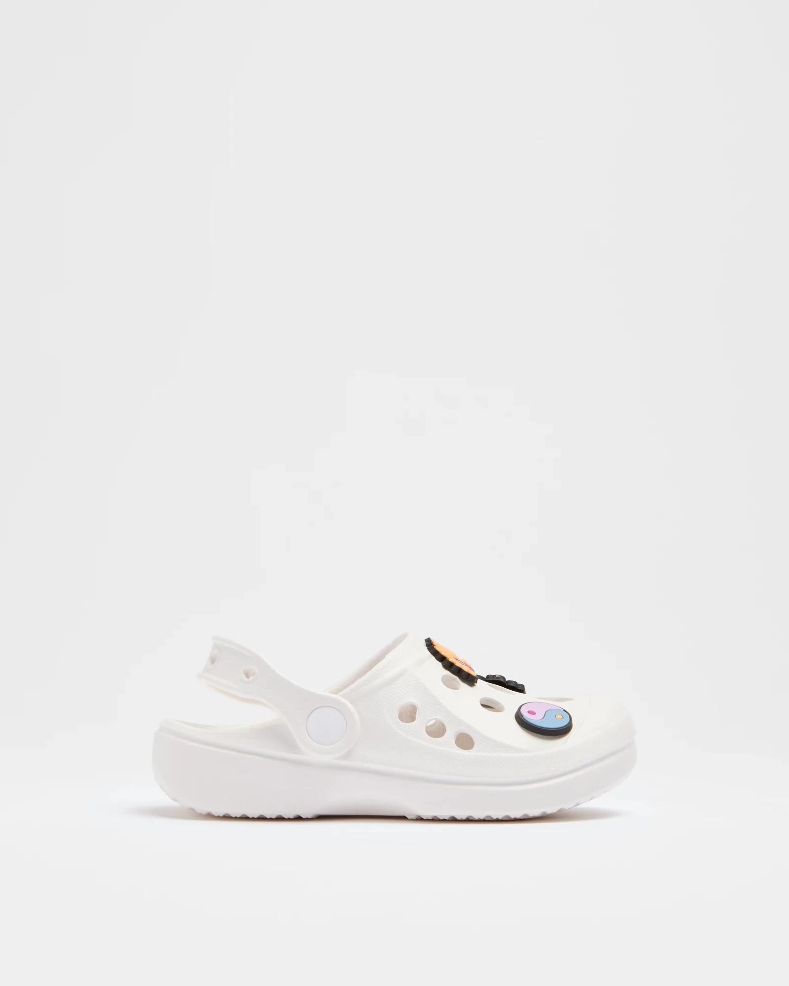 1 Target Kids Girls Junior Icons Clog WHITE, 1 of 2