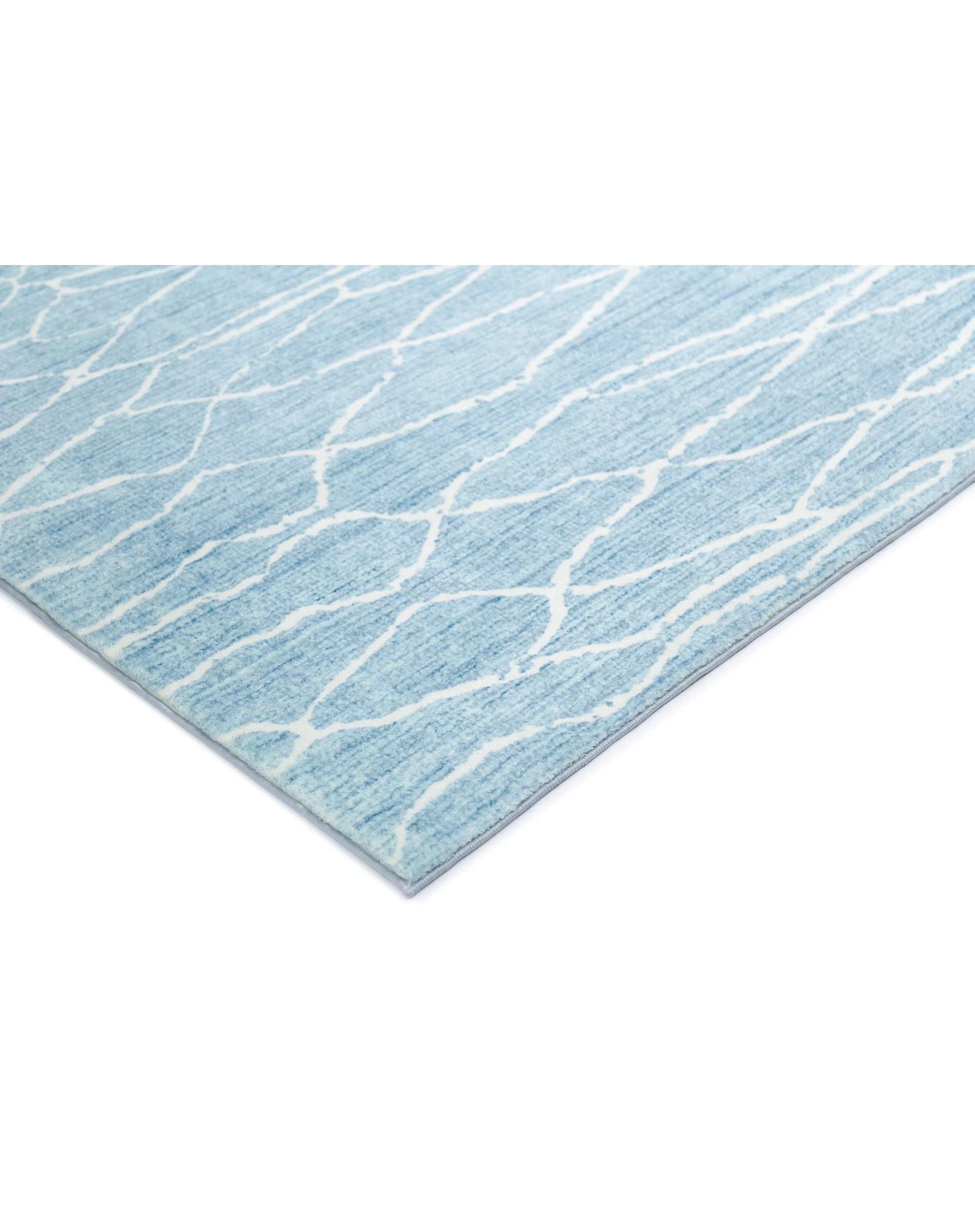 4 Loopsie Jevonn Lined Washable Rug-290cm x 200cm - Blue, 4 of 6
