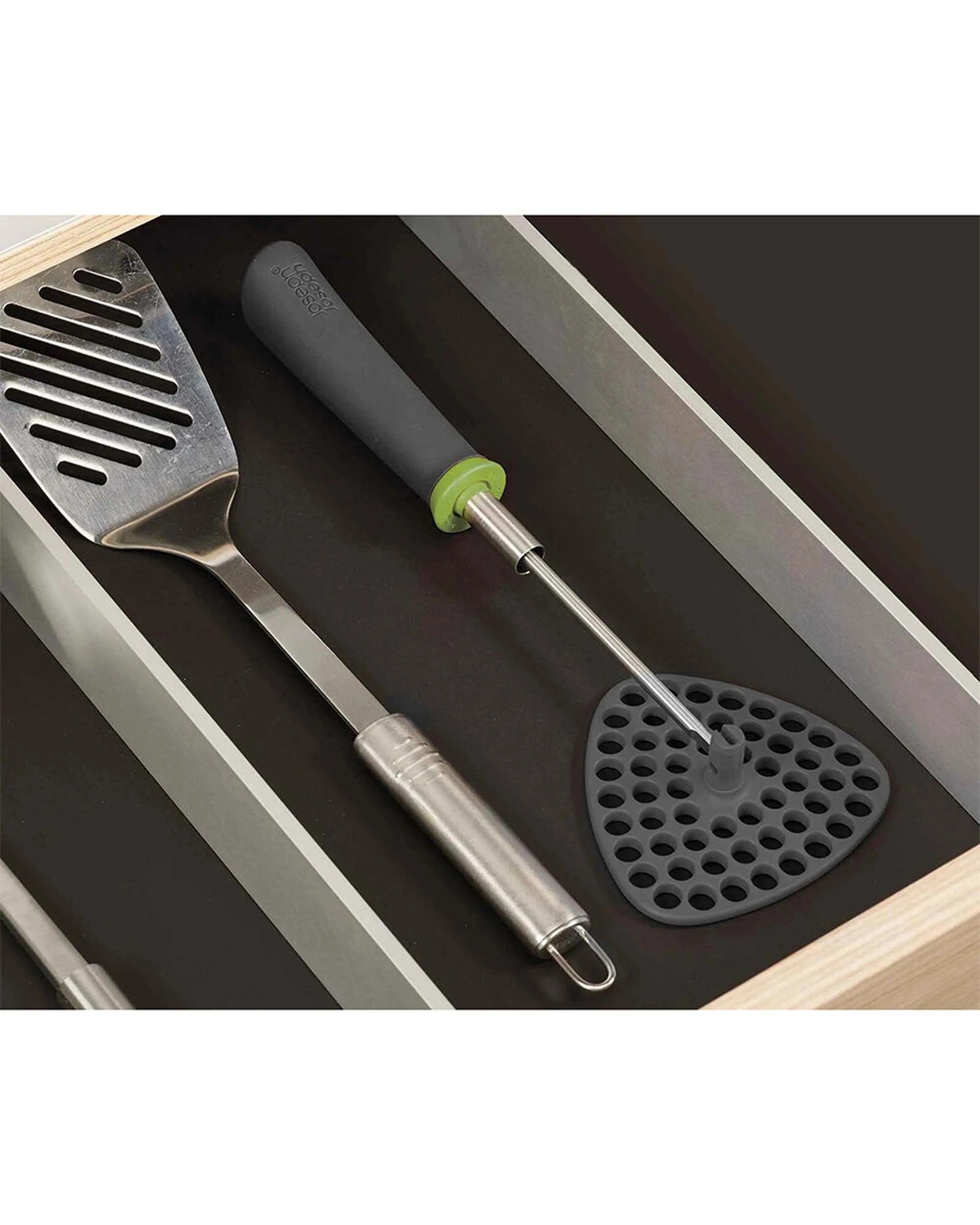 5 Joseph Joseph Delta 30.5cm Folding Potato Masher 2PK Durable Nylon Plate - Multi, 5 of 5