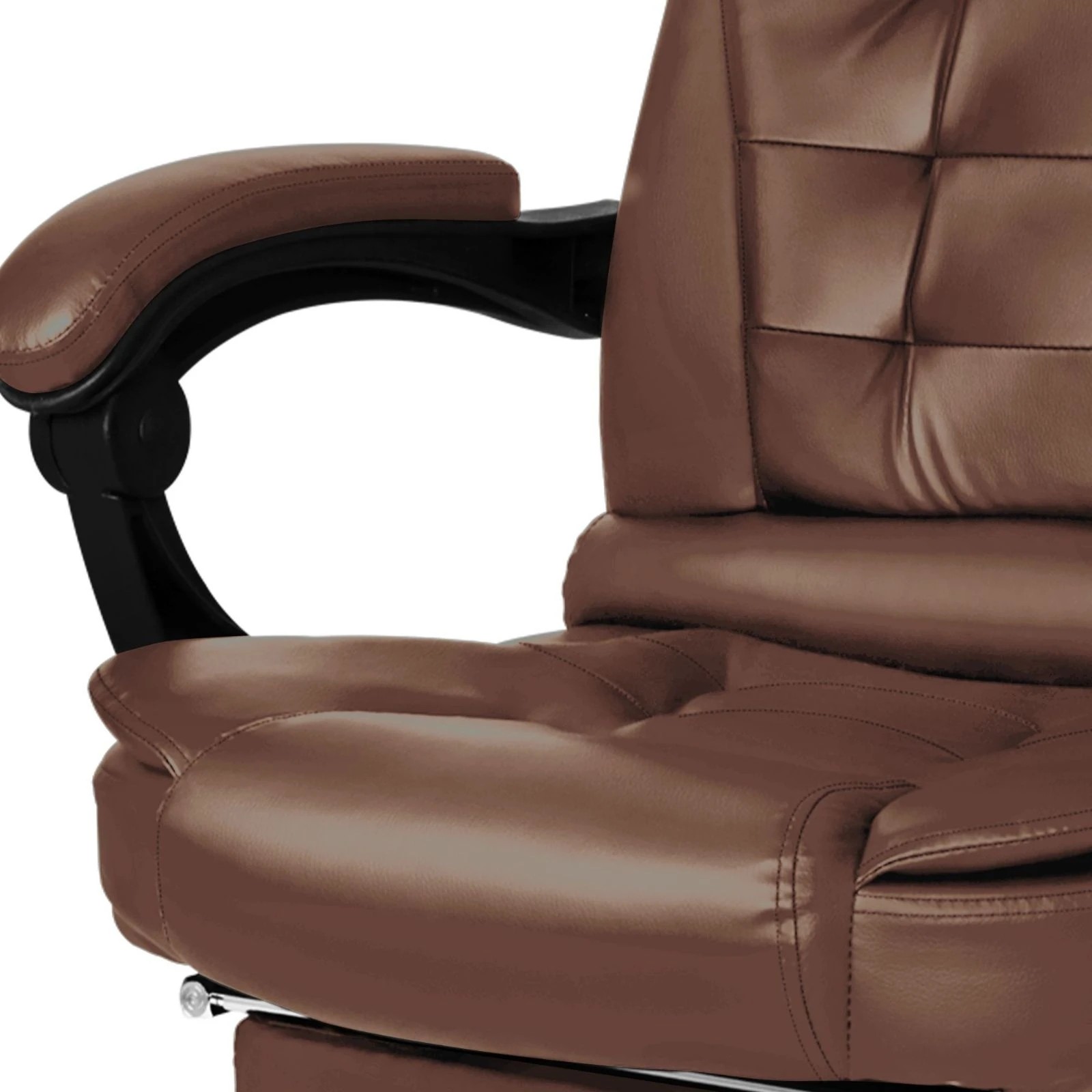 7 Alfordson Massage Office Chair Executive Gaming PU Leather Work Seat Racing - Brown, 7 of 10