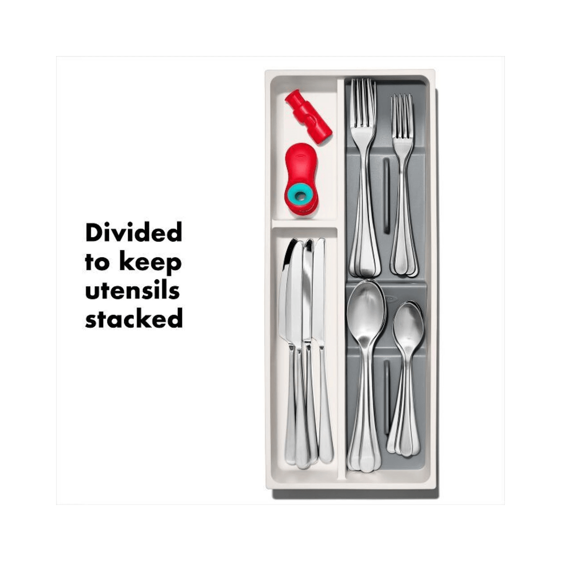 2 OXO GG Utensil Drawer Organiser Compact Kitchen Tray Non-Slip Cutlery Storage, 2 of 7