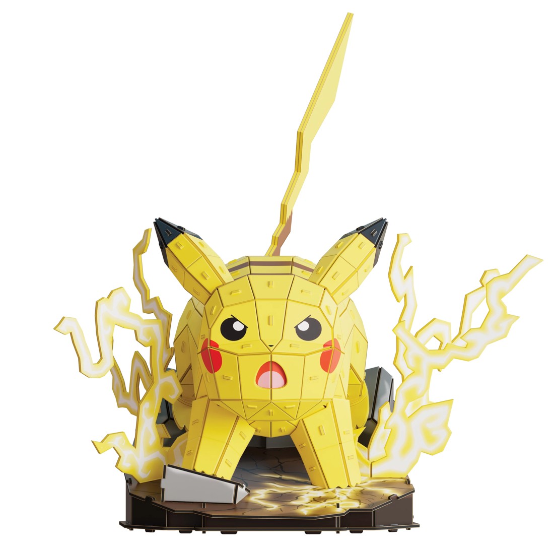 3 Pokemon 4D Build Pikachu 3D Puzzle Model Kit, 3 of 8