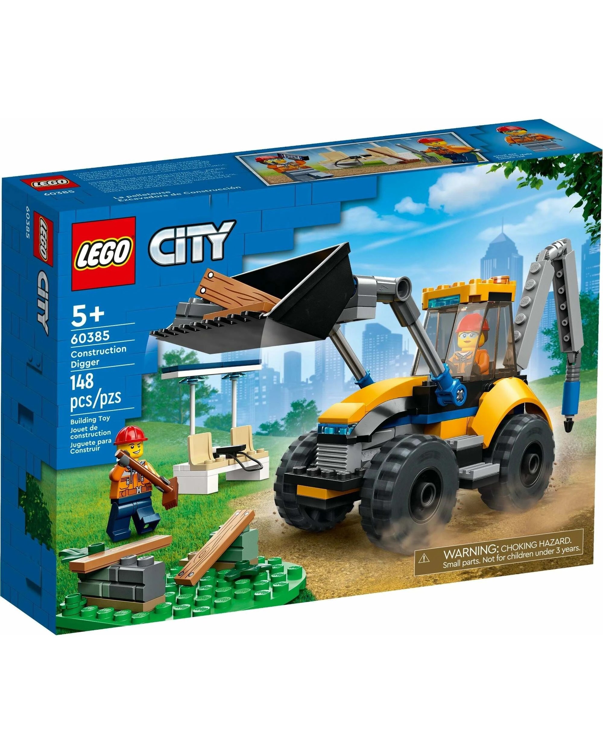1 LEGO City Series 60385 Construction Digger, 1 of 5