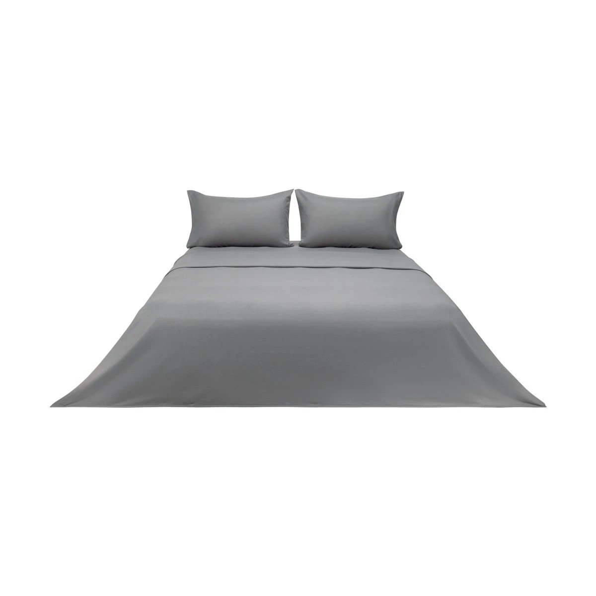 6 Soft Touch Sheet Set - Double Bed, Grey, 6 of 7