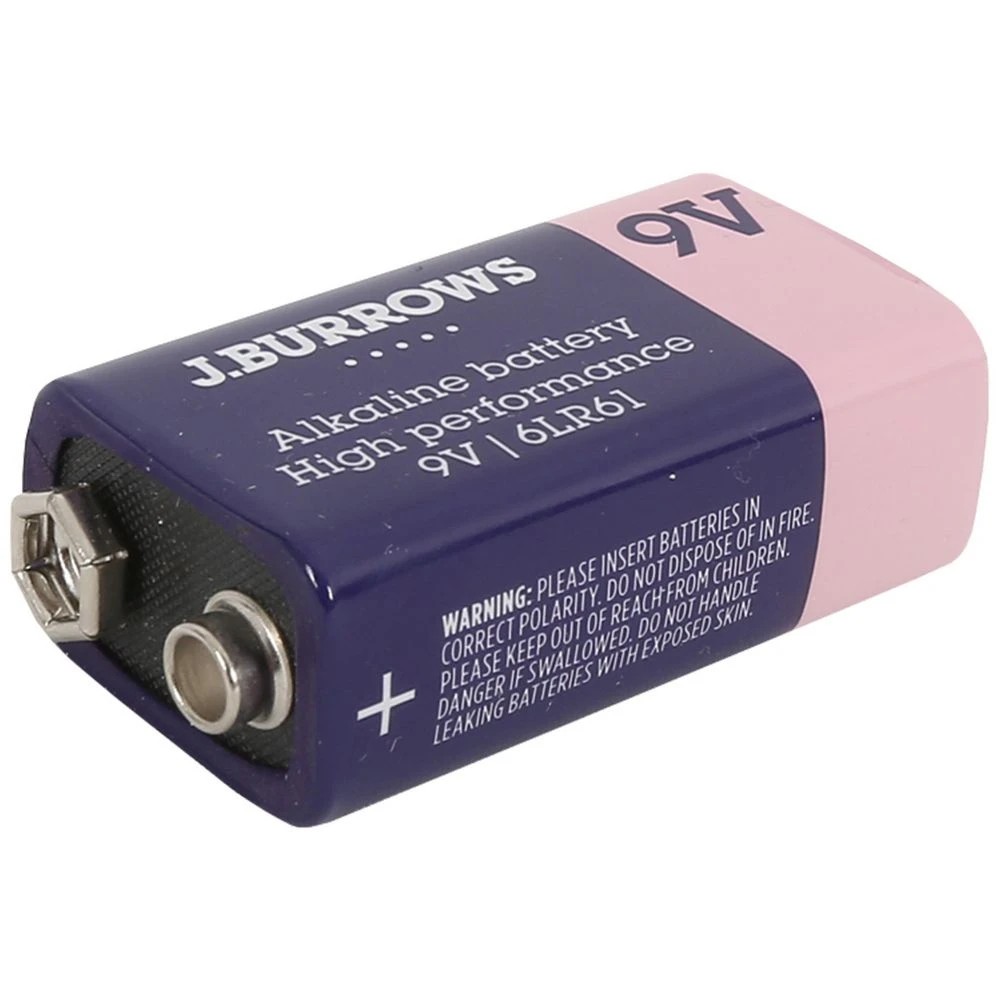 6 J.Burrows 9V Batteries 3 Pack, 6 of 6