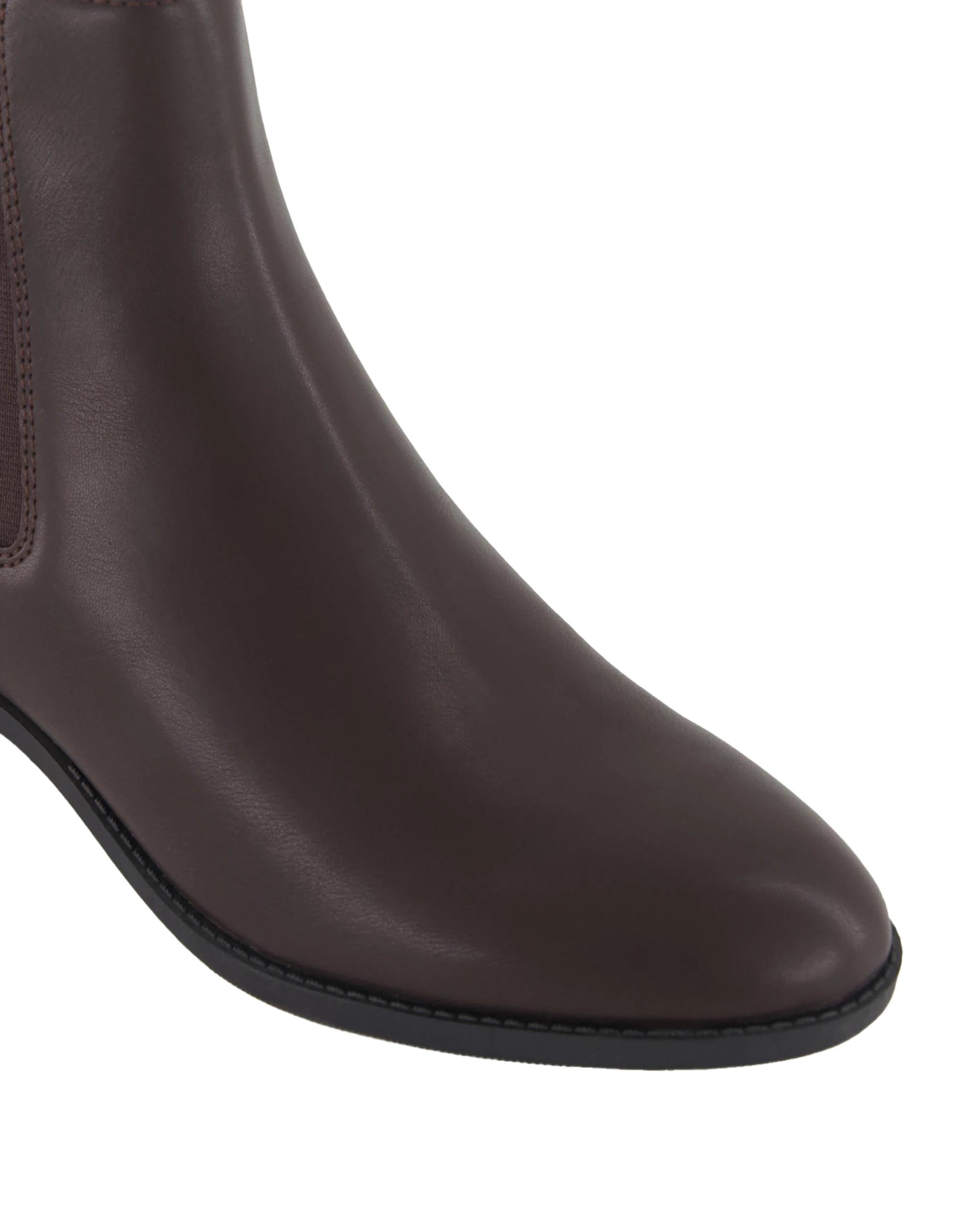 4 Short Block Gusset Boots Bittr Choc, 4 of 5