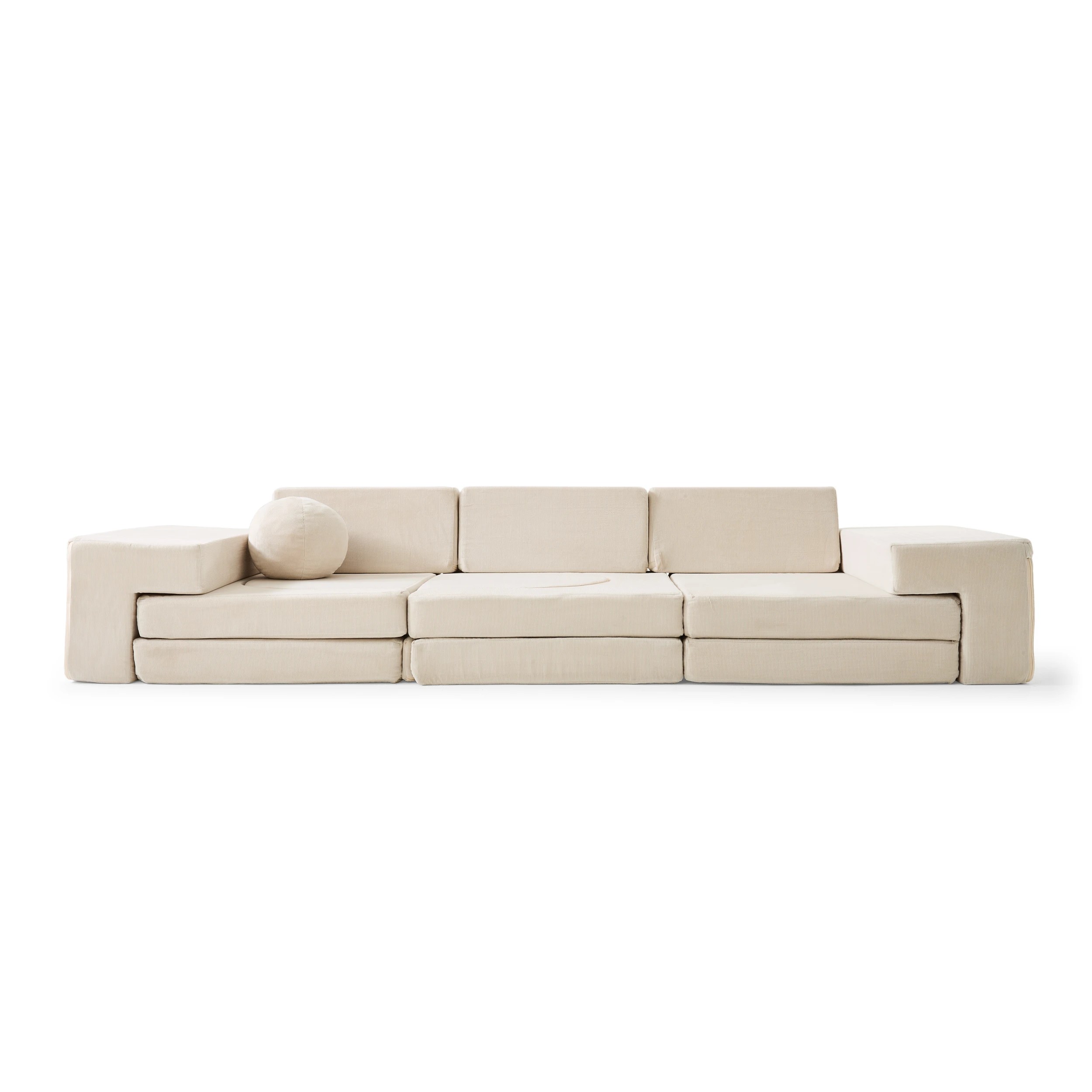 4 15 Piece Large Play Couch - Sand, 4 of 10