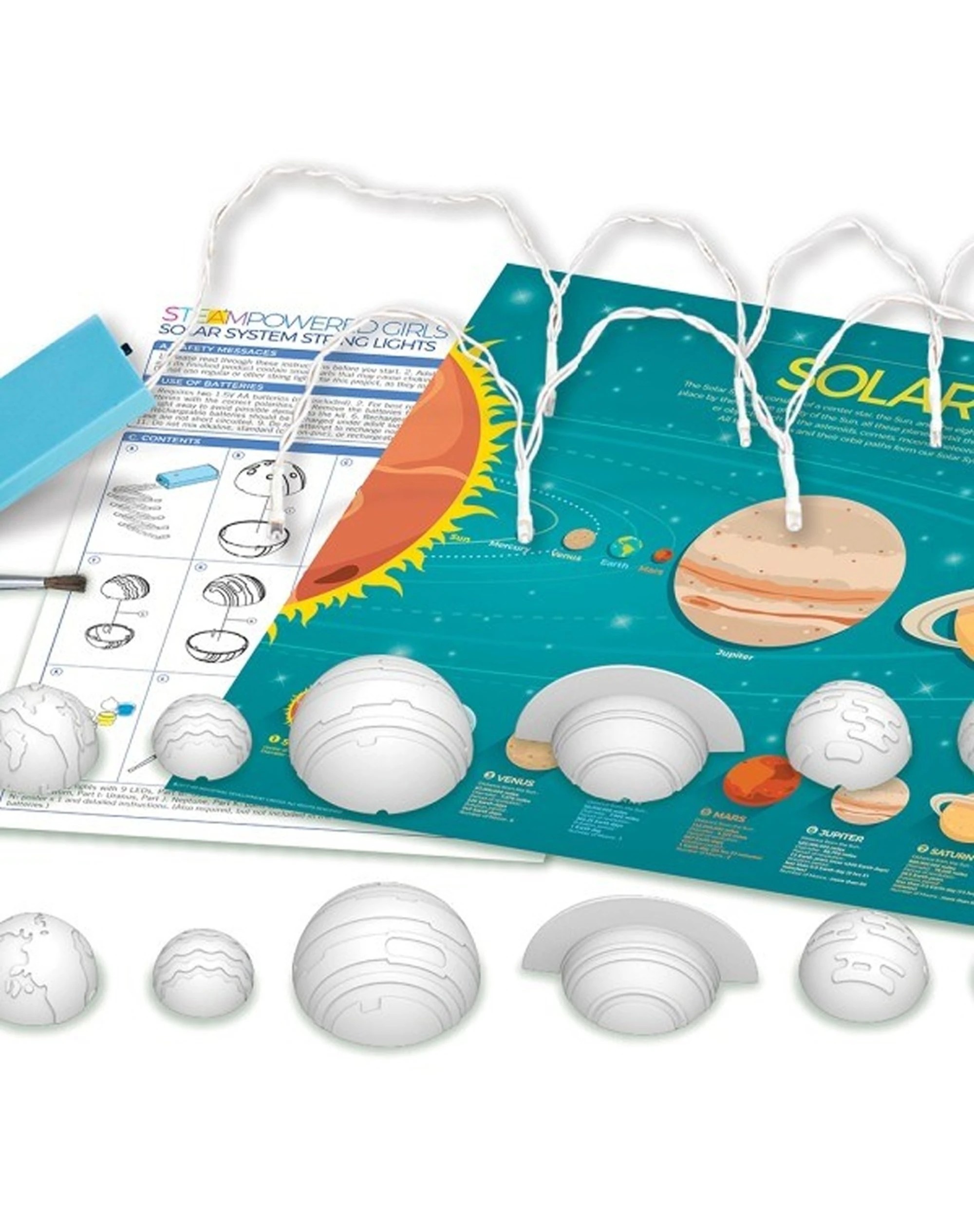 2 4M Steam Powered Girls Solar System String Lights Fun Educational Kids Toy, 2 of 2