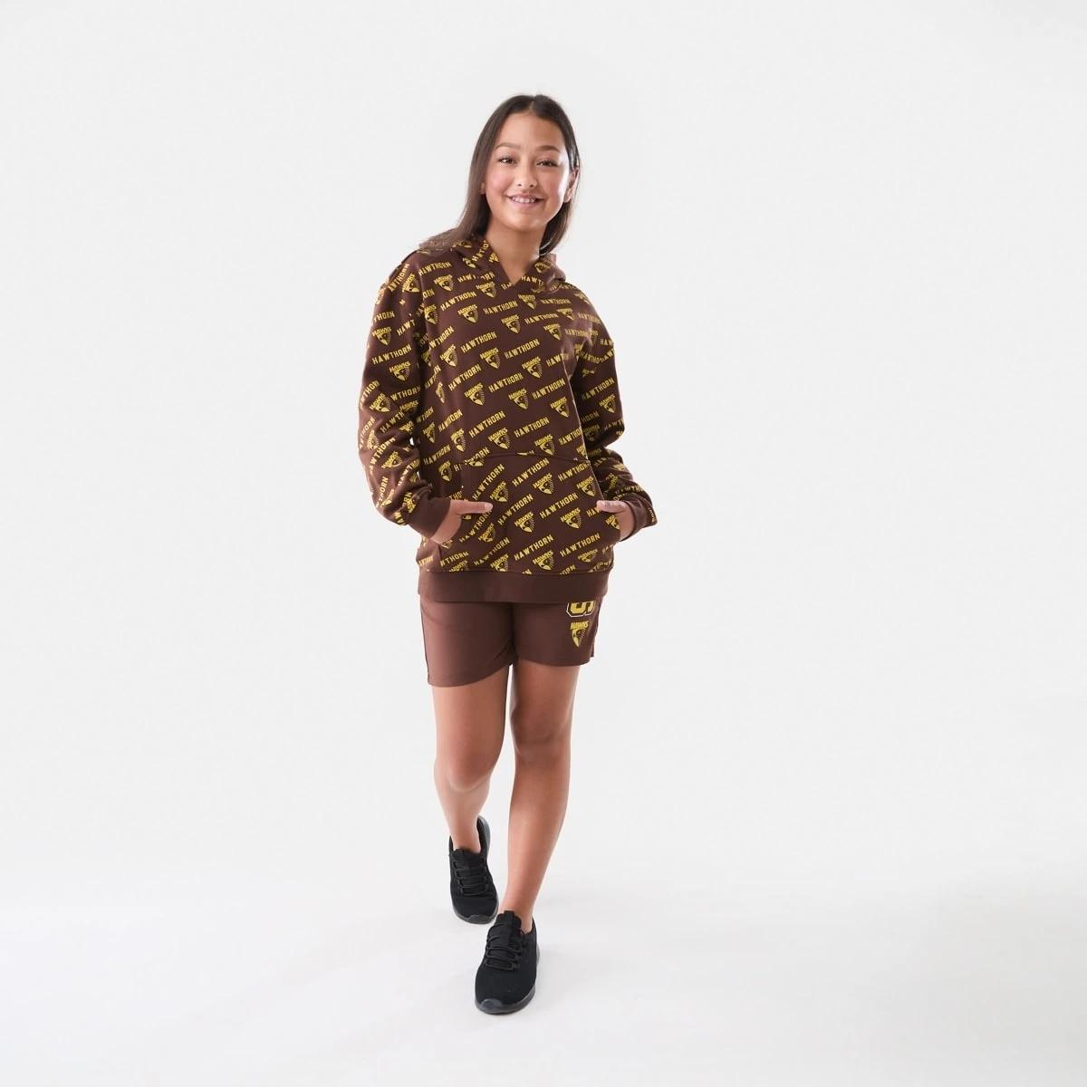 8 Official AFL Kids All Over Print Hoodie Hawthorn, 8 of 9