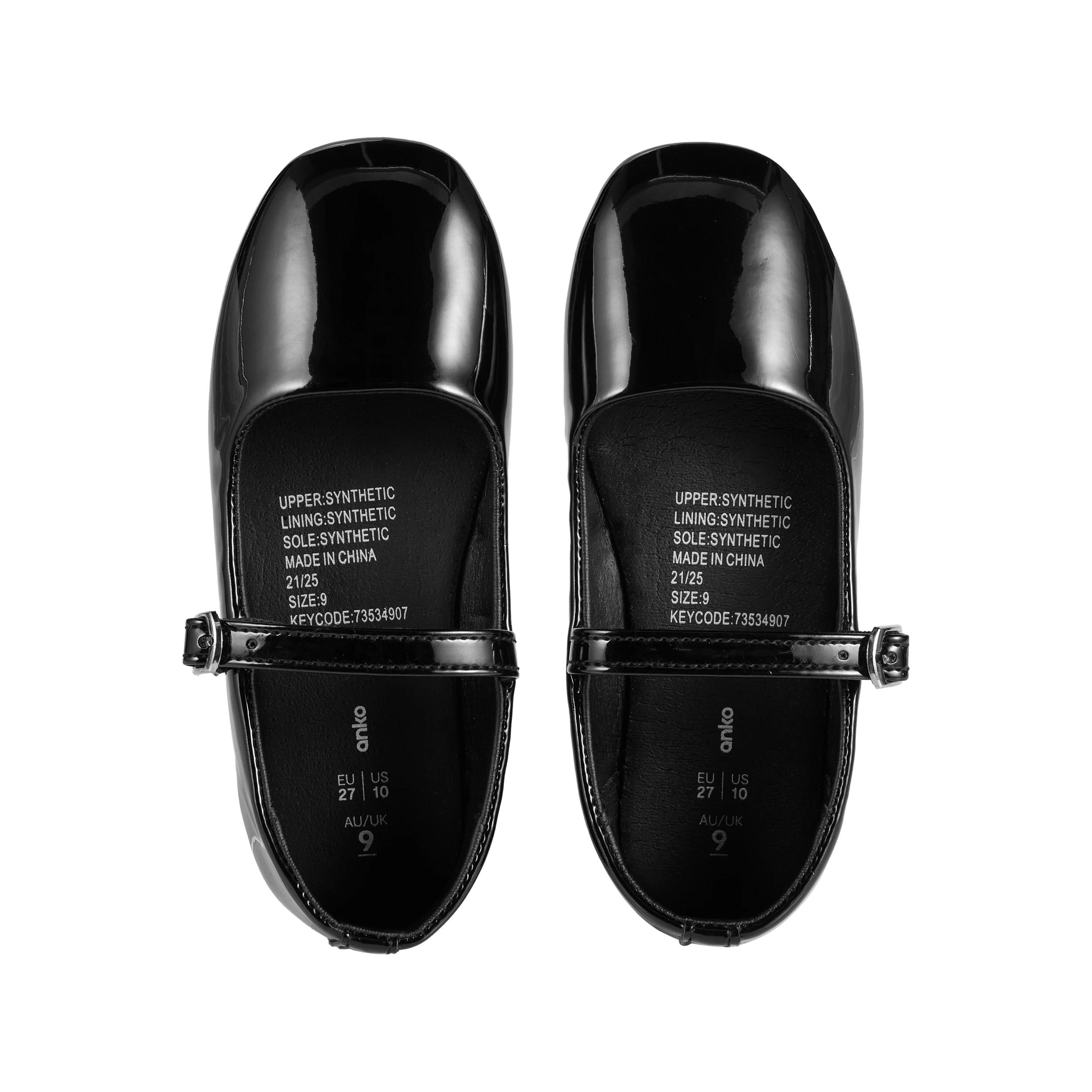 2 Junior Camilla Square Toe Flats BLACK, 2 of 5