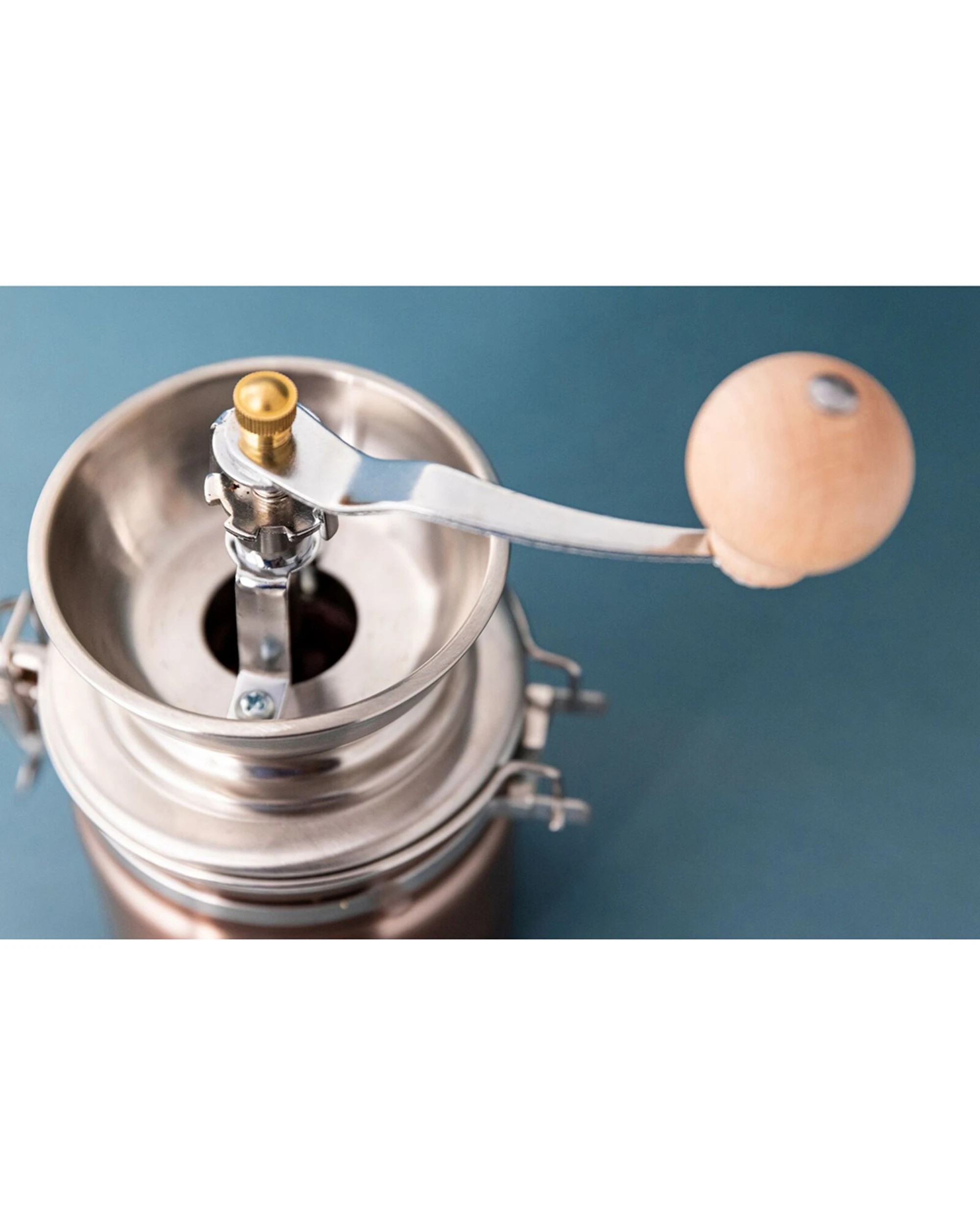 3 La Cafetiere Manual Stainless Steel Coffee Grinder Effect Storage - Metallic, 3 of 6