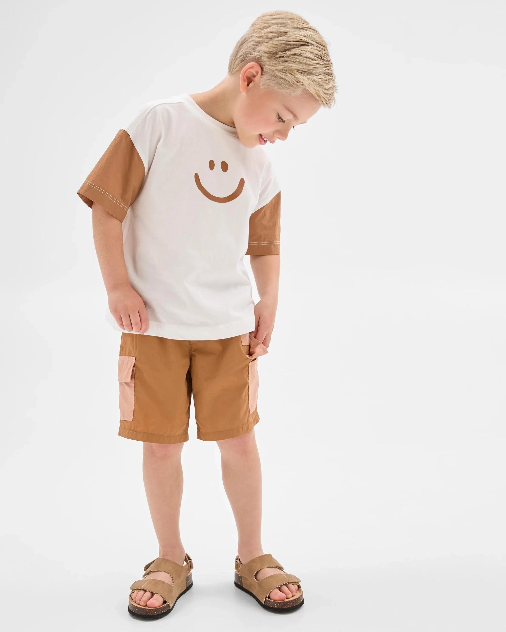 3 Target Recycled Nylon Cargo Shorts BROWN, 3 of 7