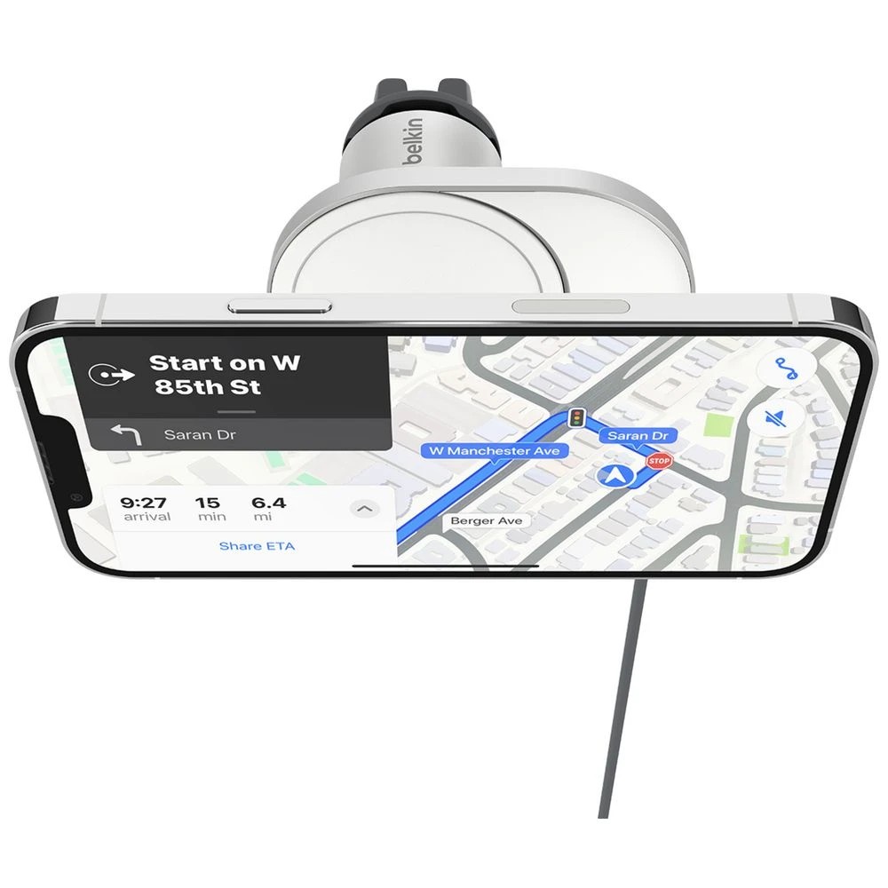 3 Belkin Qi2 Magnetic Car Charger Silver, 3 of 4