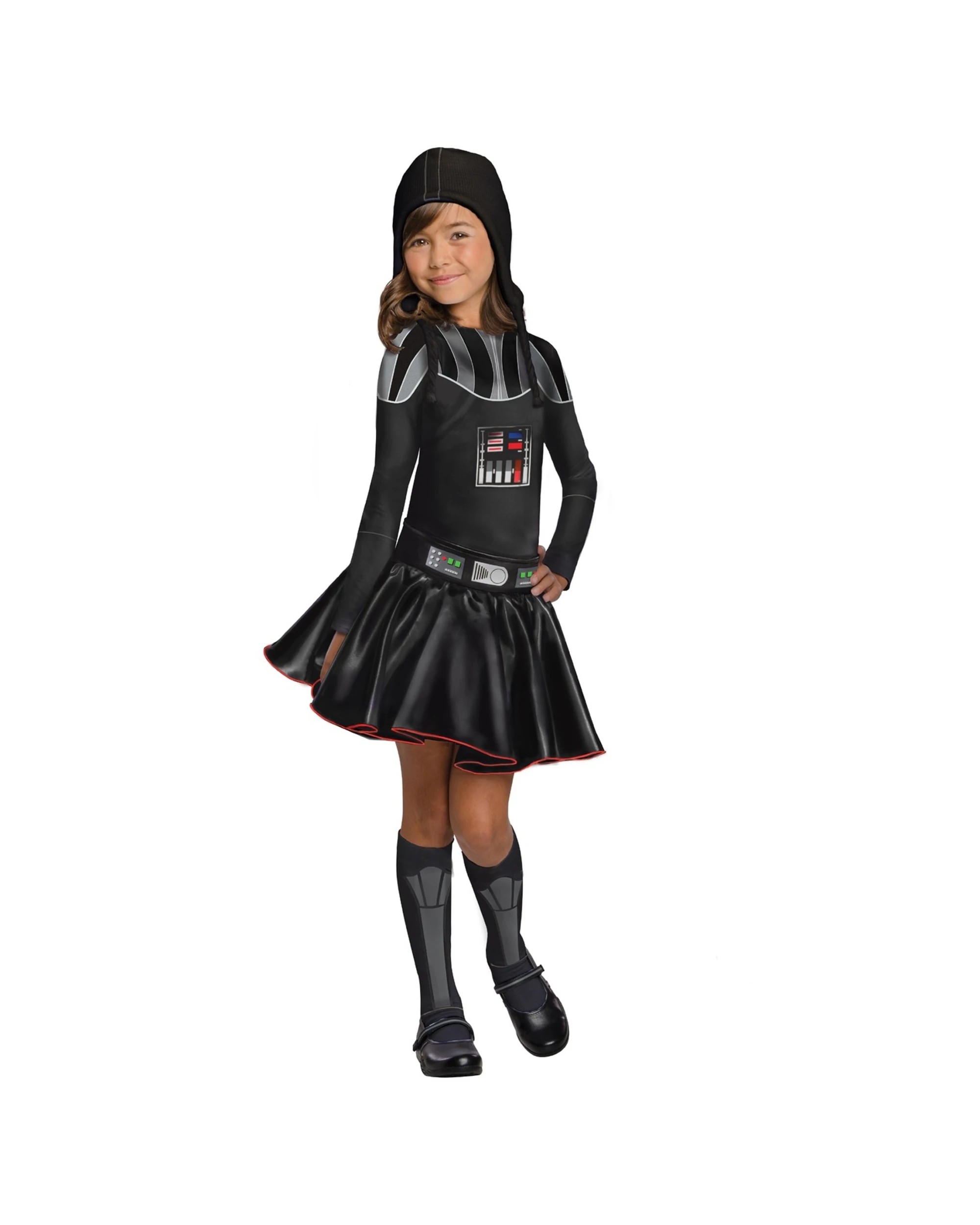 1 Star Wars Darth Vader Girl Dress Up Costume Size M - Black, 1 of 3