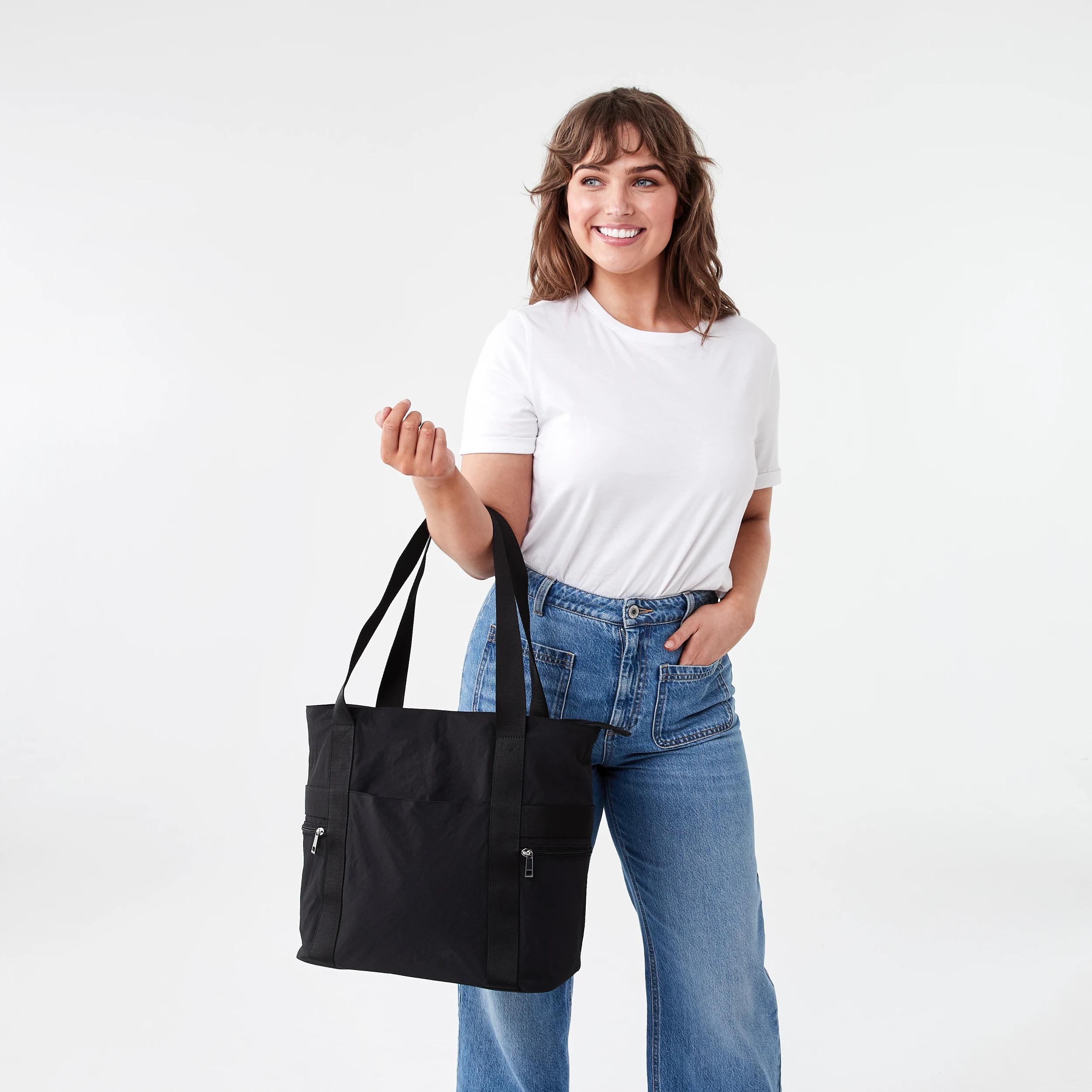 5 Urban Multi Pocket Tote Bag Black, 5 of 5