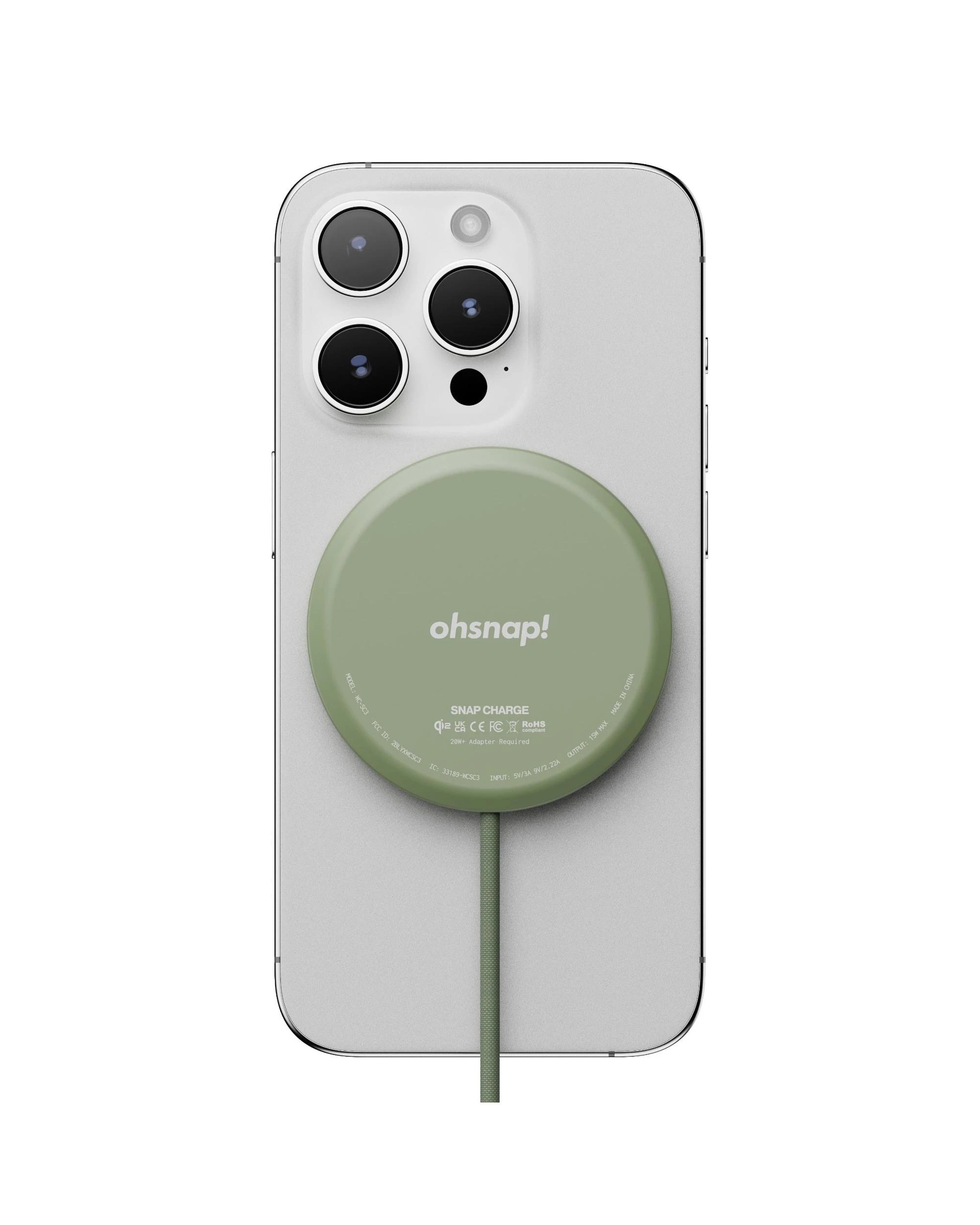 5 Ohsnap Snap Charge Qi2 Magnetic Auto Aligning Wireless Charger - Gator Fade, 5 of 5