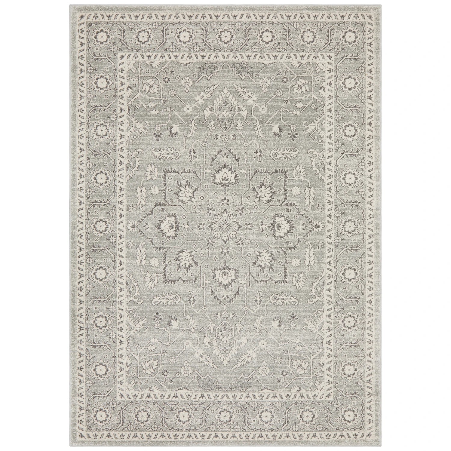 2 Common Ground Rugs Encore 261 230x160cm - Medium Power Loomed Pet Friendly Floor Rug - Silver, 2 of 8