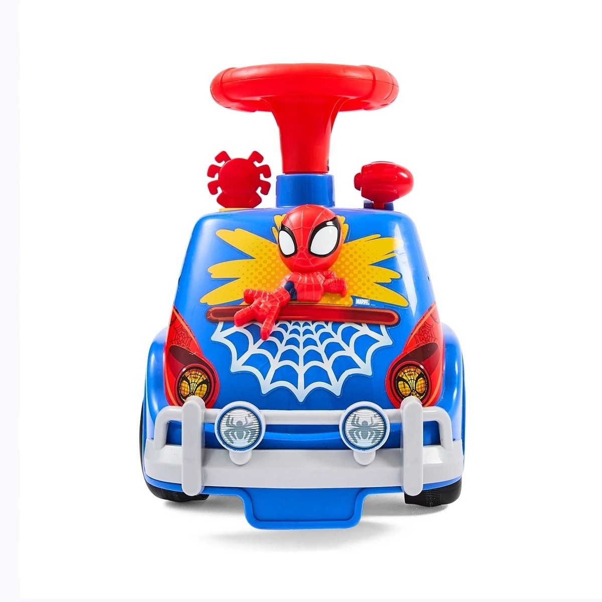 8 Kiddieland Disney Junior Marvel Spidey and His Amazing Friends Lights 'N' Sounds Spidey's Camper with Trailer, 8 of 10