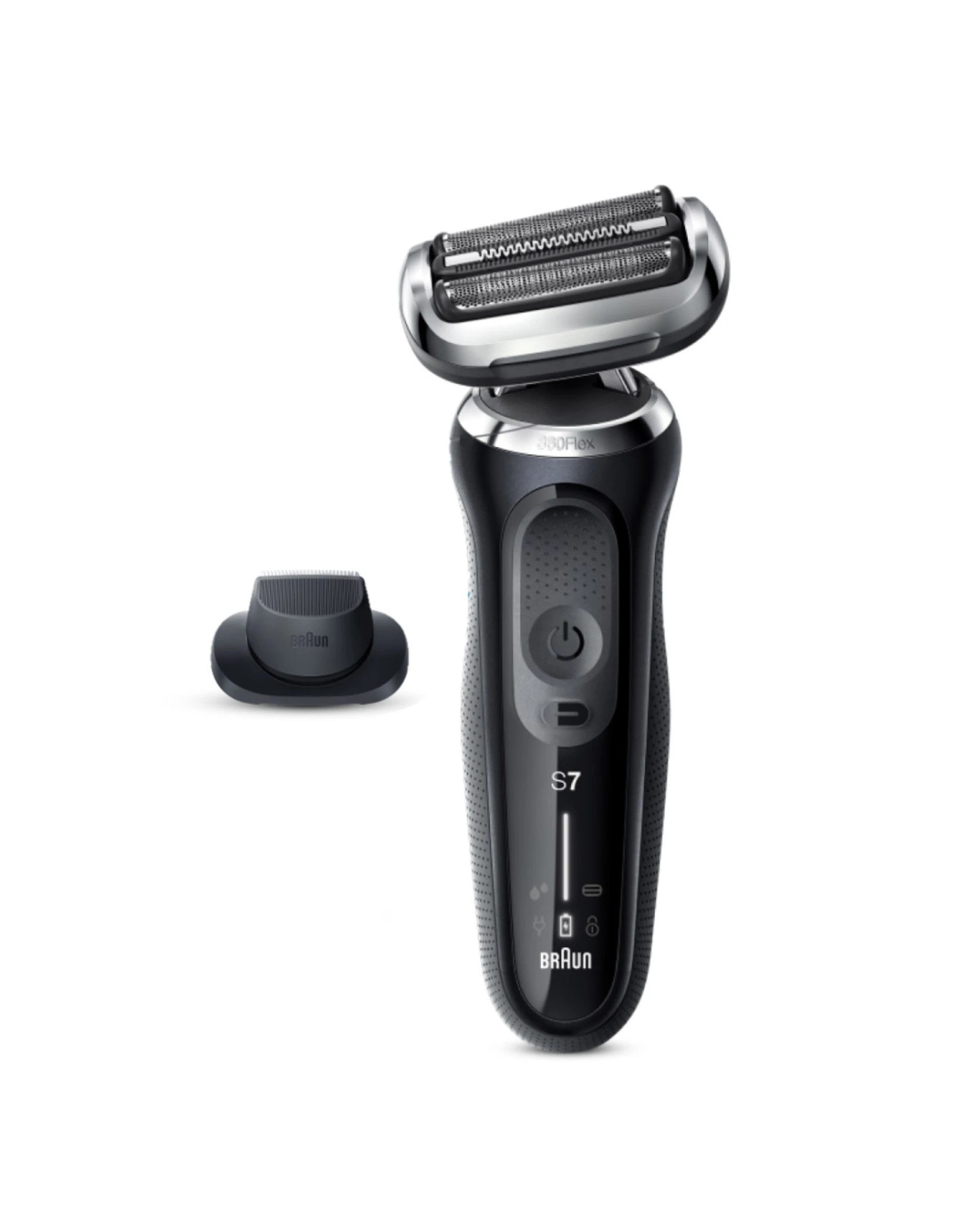 1 Braun Series 7 Wet & Dry Shaver w/ Precision Trimmer Head 71-N1200s - Black, 1 of 3