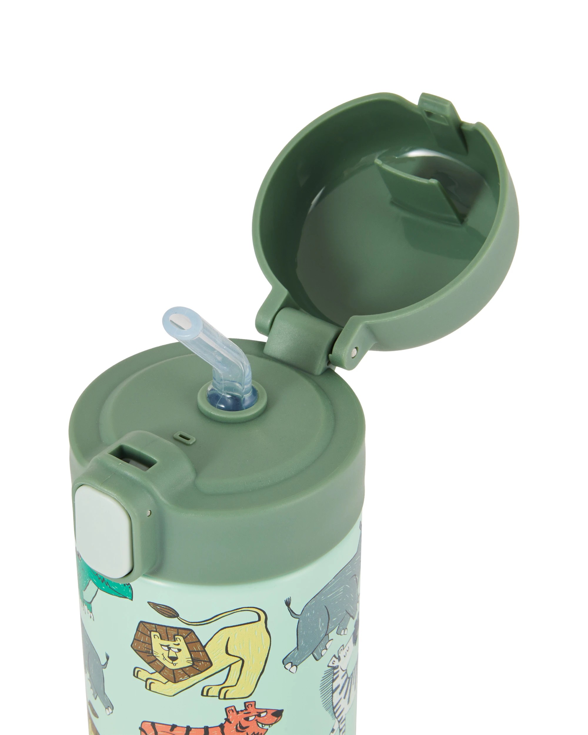 2 400ml Double Wall Insulated Cylinder Bottle - Animal, 2 of 6