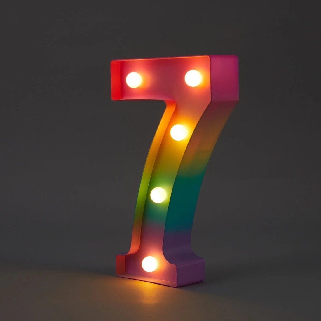 1 Ombre Light Up Number - 7, 1 of 5