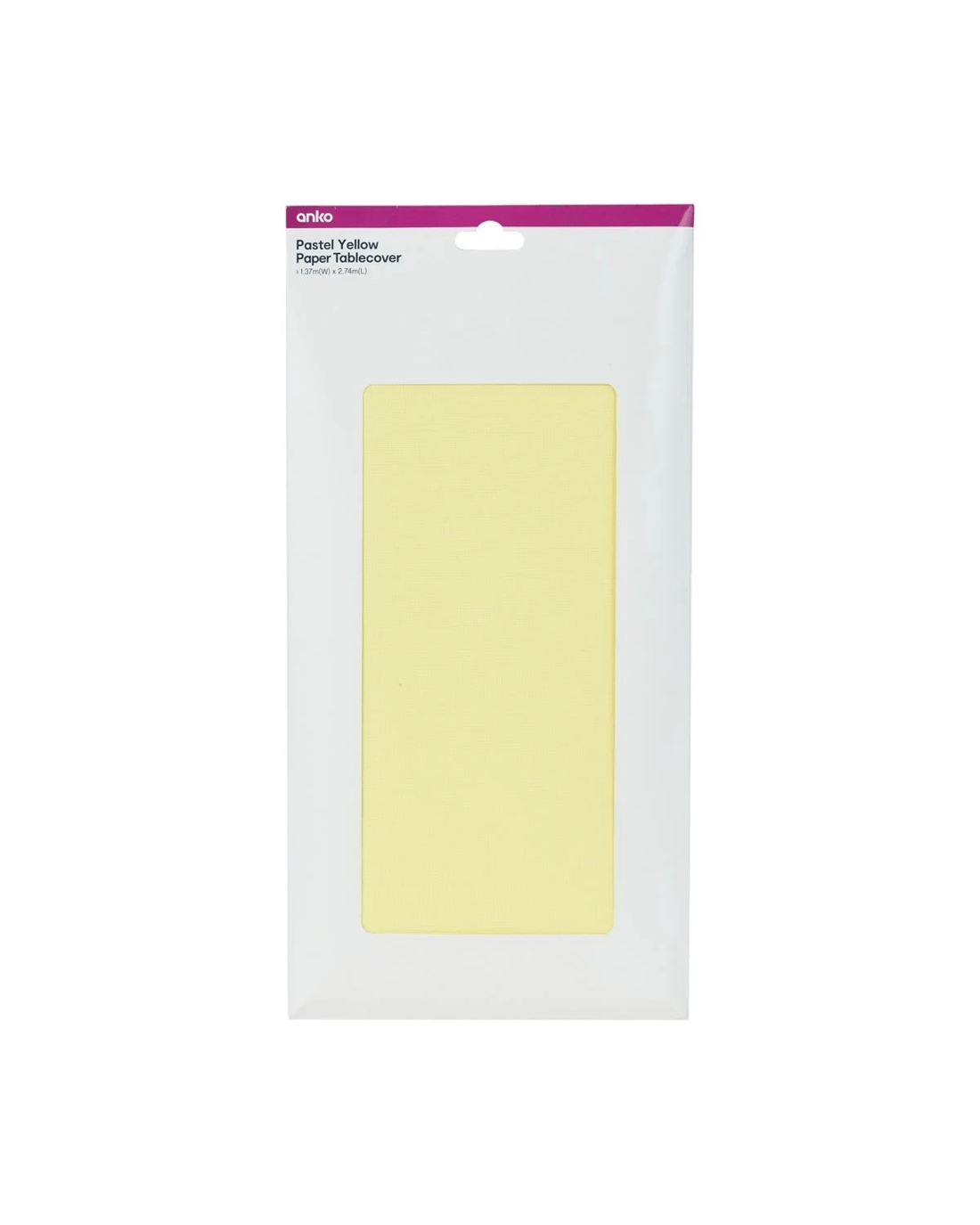 3 Paper Tablecover - Pastel Yellow, 3 of 3
