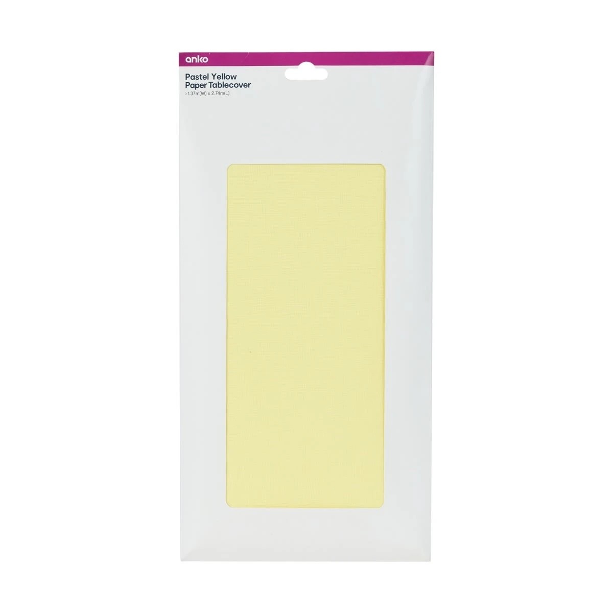 3 Paper Tablecover - Pastel Yellow, 3 of 3