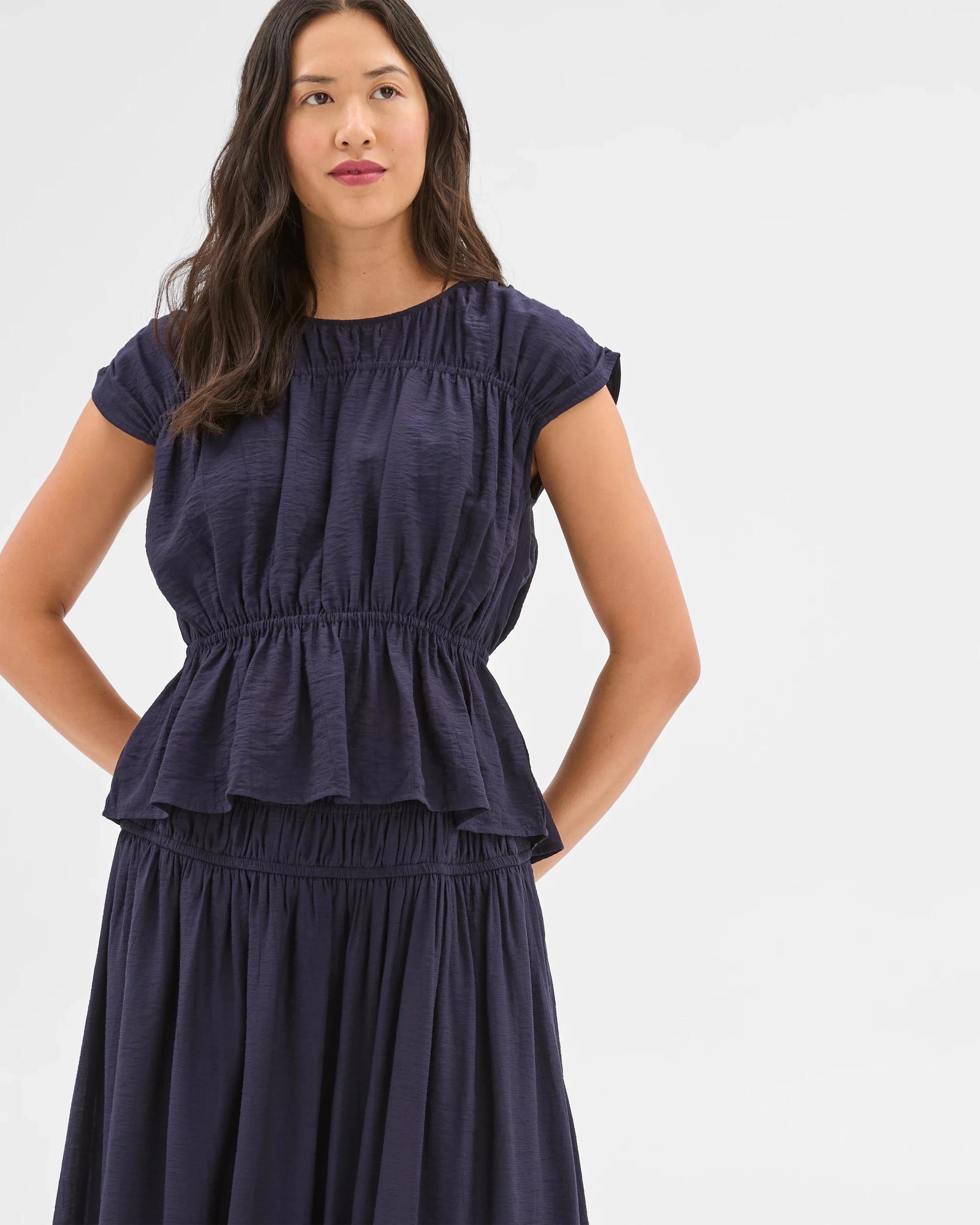 2 Sleeveless Crinkle Top - Preview OXFORD, 2 of 5