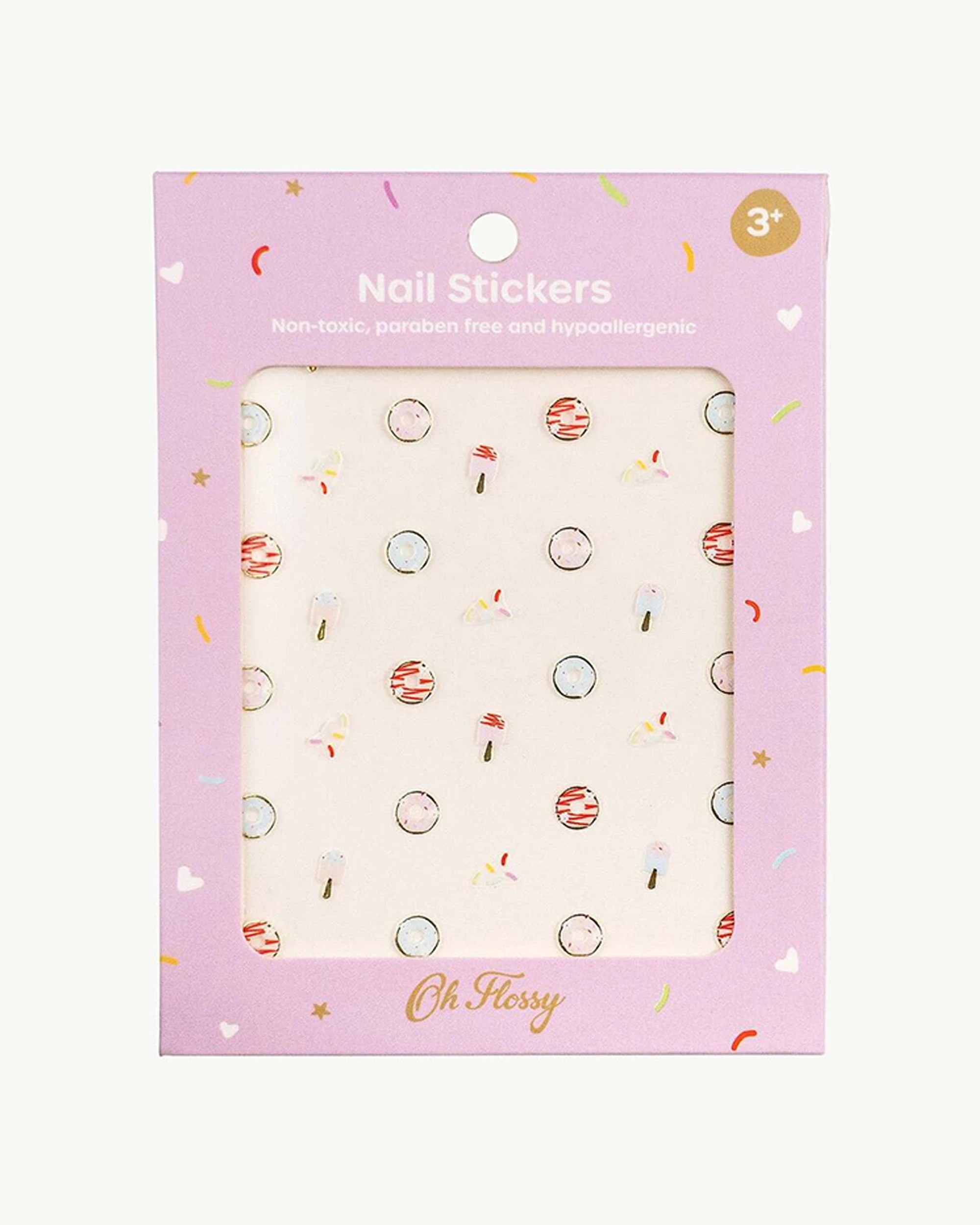 2 OH FLOSSY 3PK Nail Stickers Cosmetic Decals Sweets Set - Multi, 2 of 5