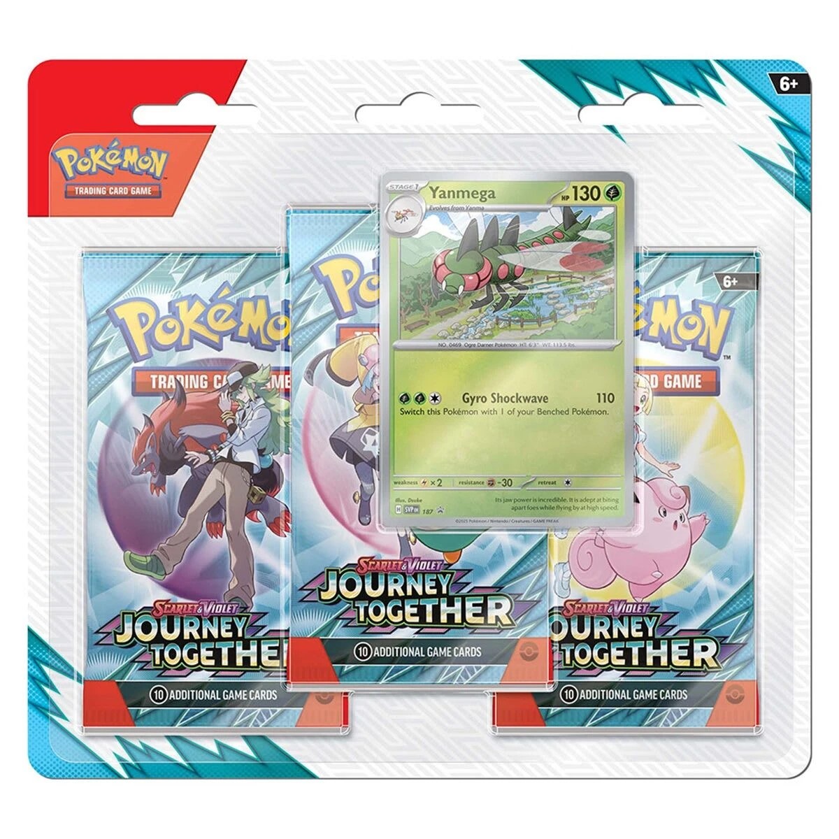 3 3 Pack Pokemon Trading Card Game: Journey Together Booster Blister Pack - Assorted, 3 of 5