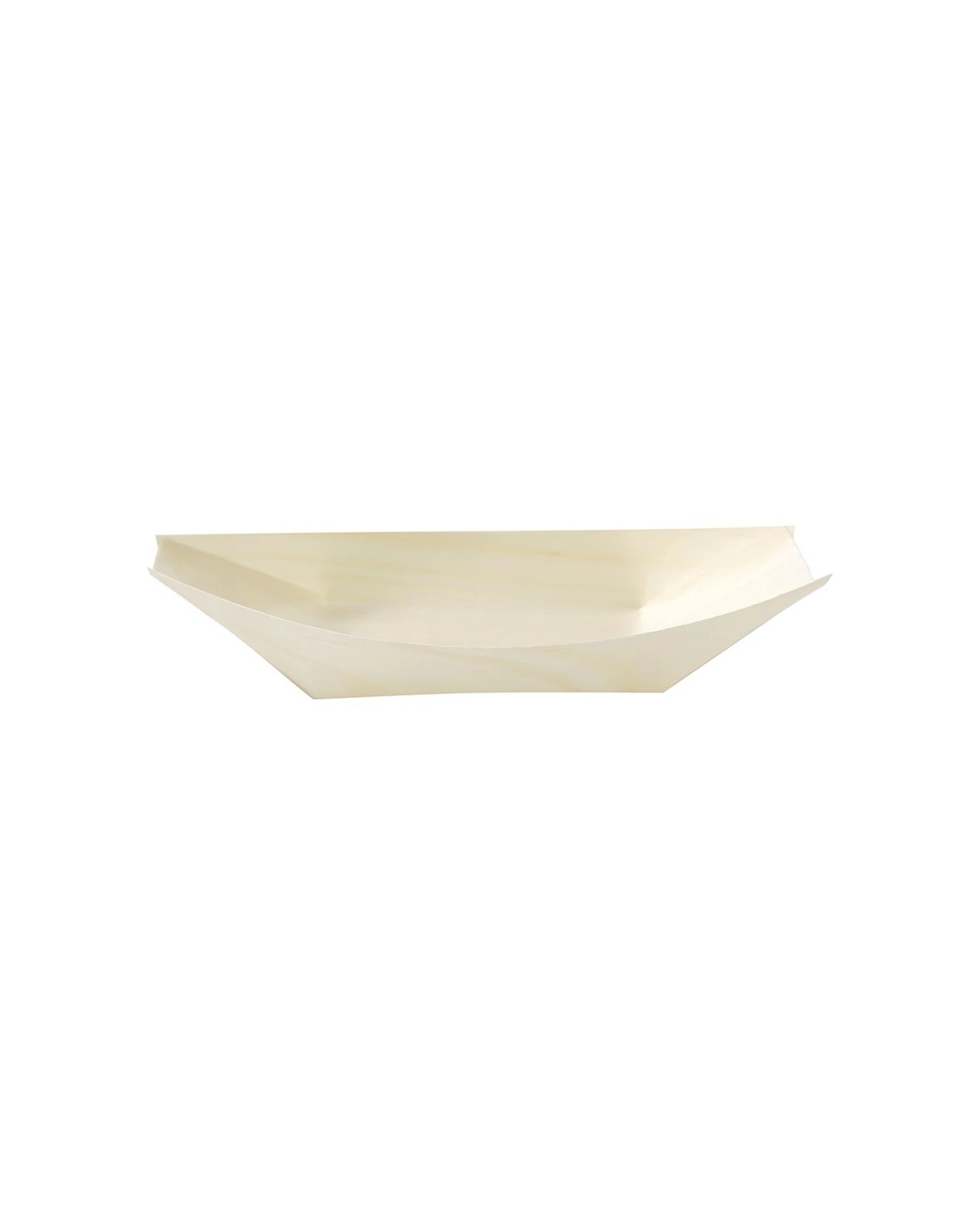 6 Lemon & Lime 64pc Eco Wood Serving Boat Set 18.5x10cm - Natural, 6 of 6