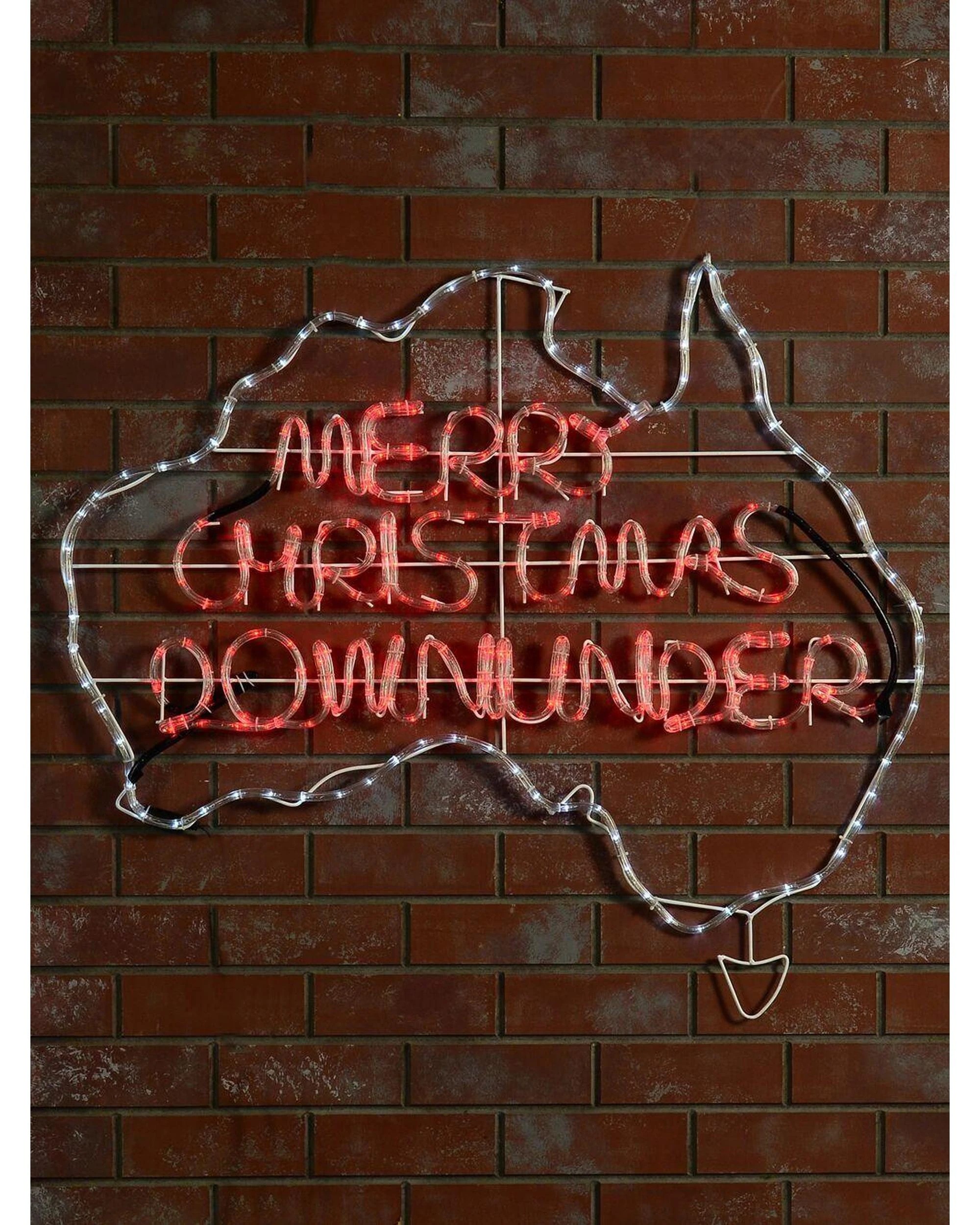 Christmas Warehouse 1.1m Outdoor Merry Christmas Down Under Aussie Map ...