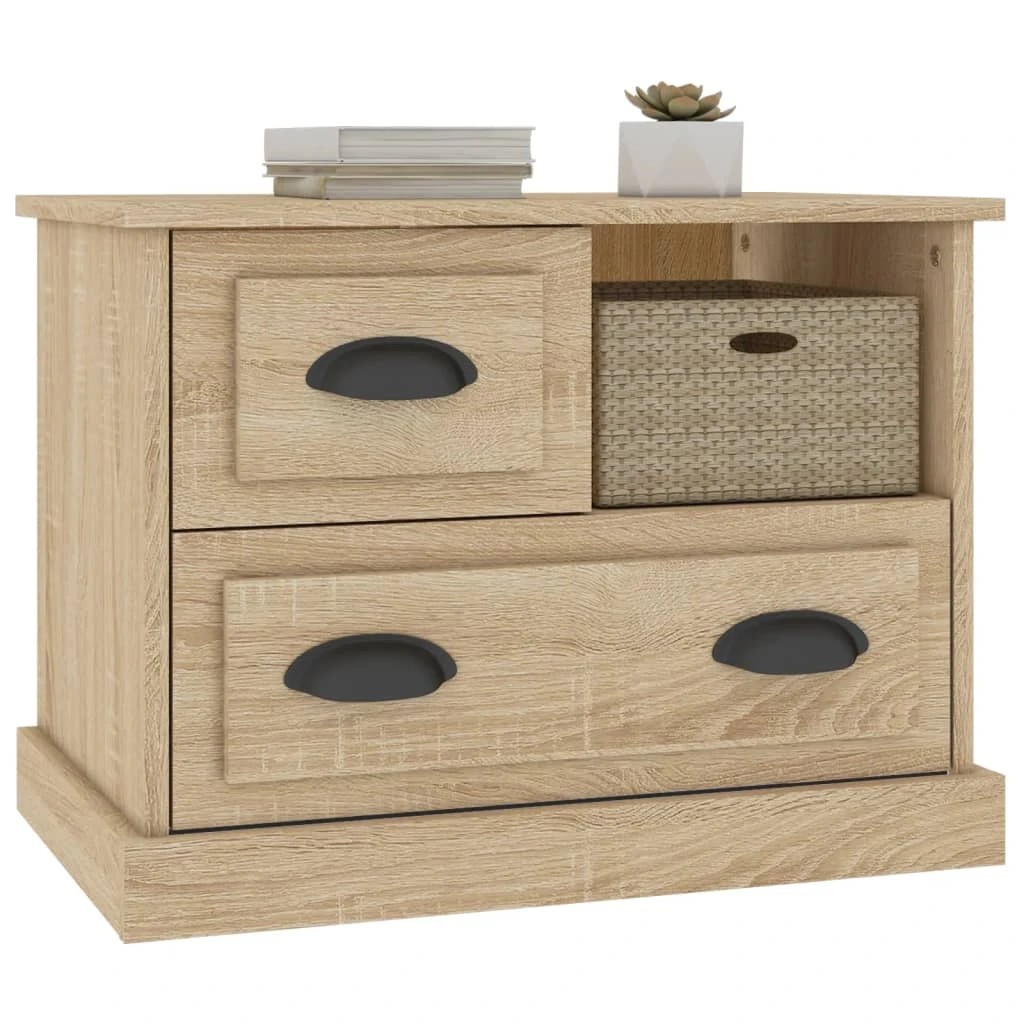 4 vidaXL bedside cabinet Ample Storage - Brown, 4 of 9
