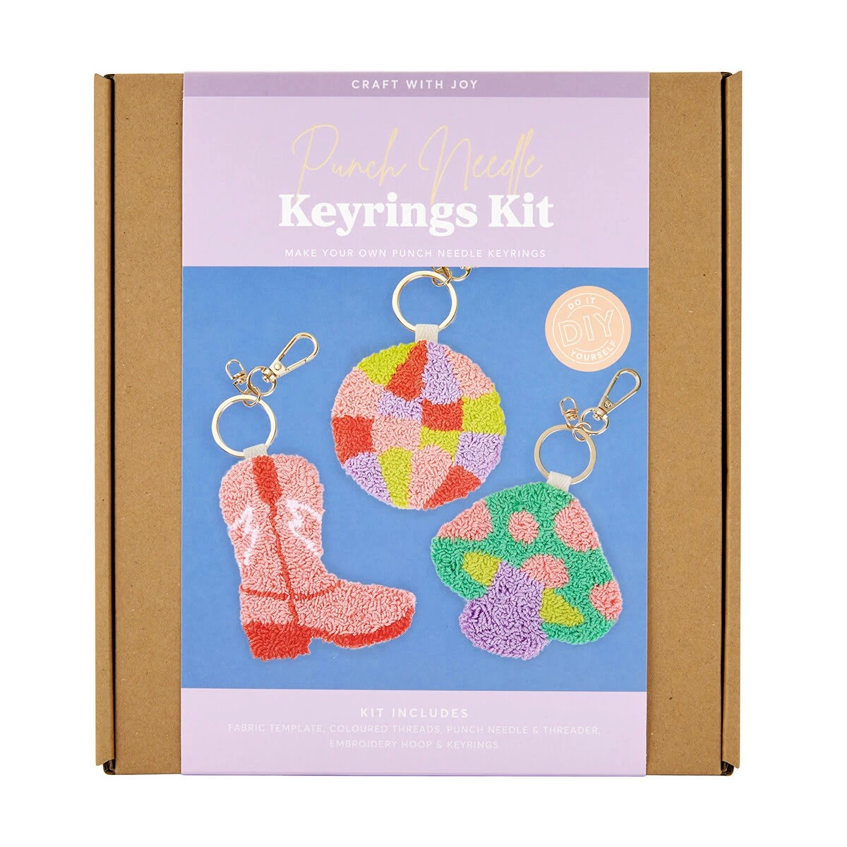 1 DIY Punch Needle Keyrings Kit, 1 of 3