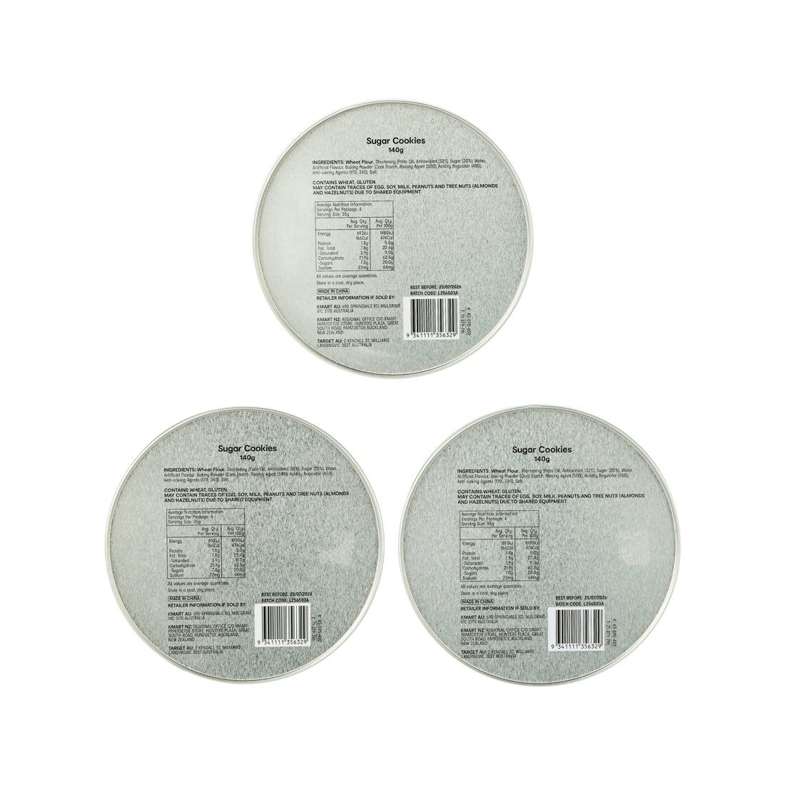 9 Sugar Cookies 140g - Assorted, 9 of 9