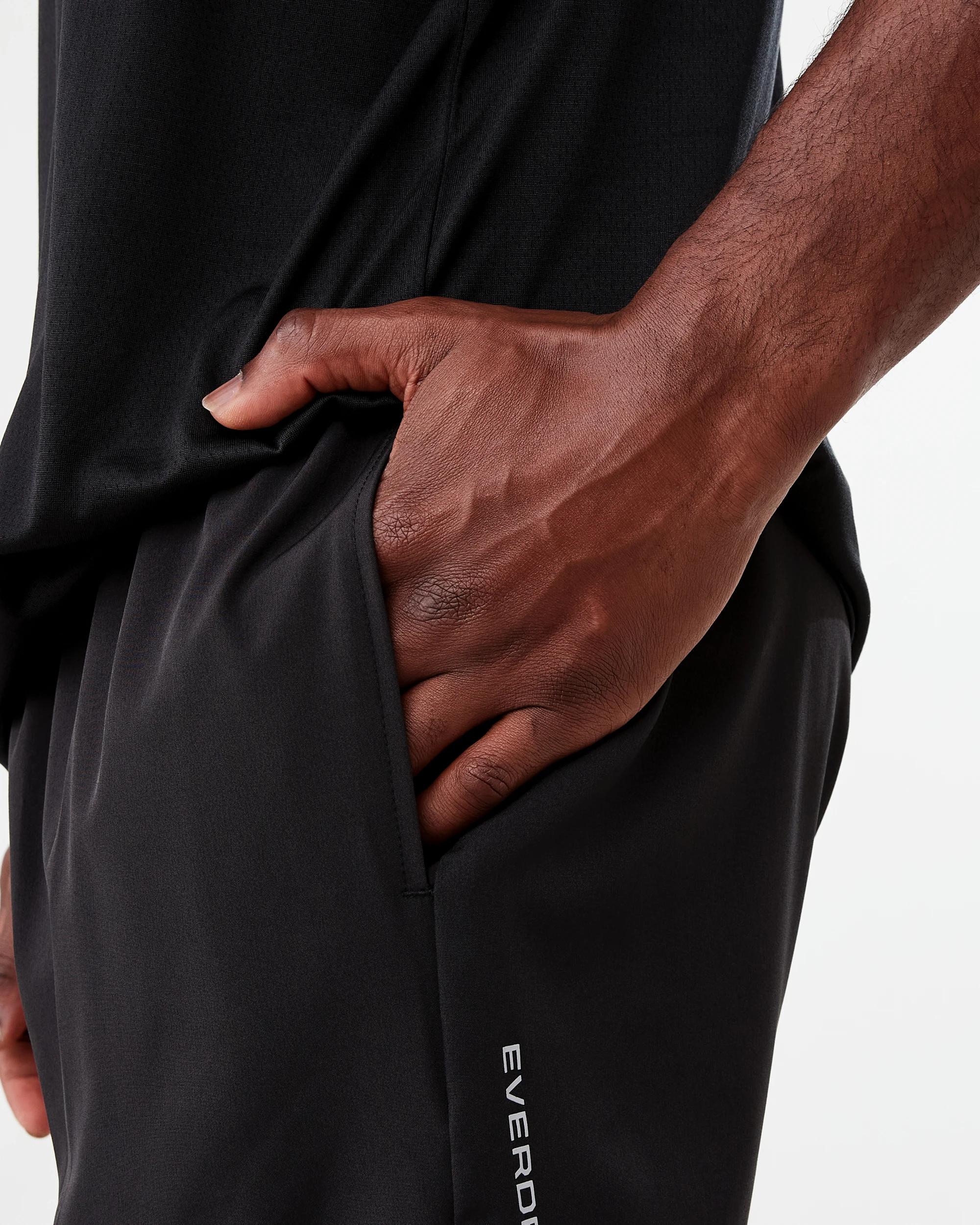 6 Everlast Mens 5in. Tech Gym Shorts Black, 6 of 10